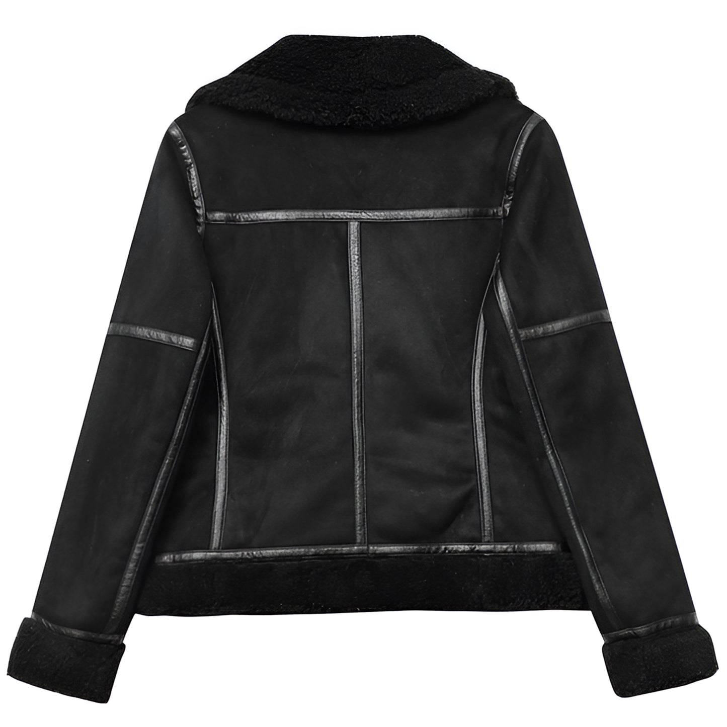 Veste suédine aviateur femme