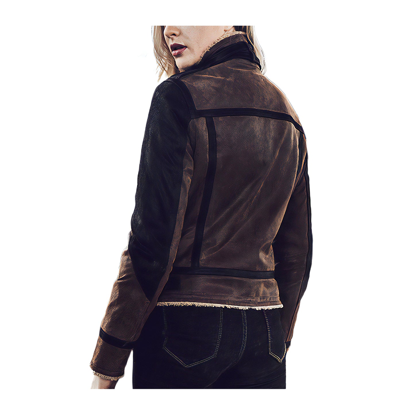 Vestes cuir doublée femmes