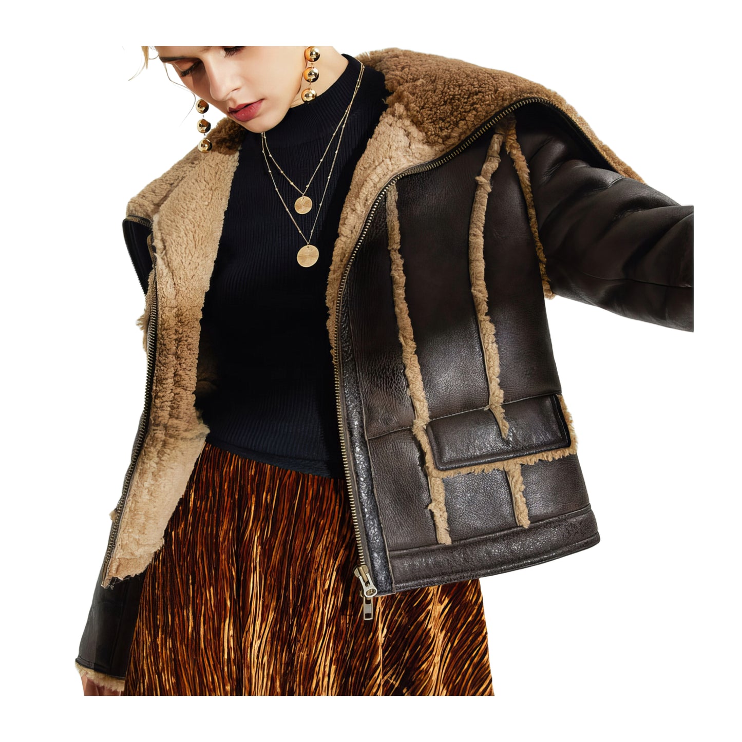 Vestes femmes cuir et mouton