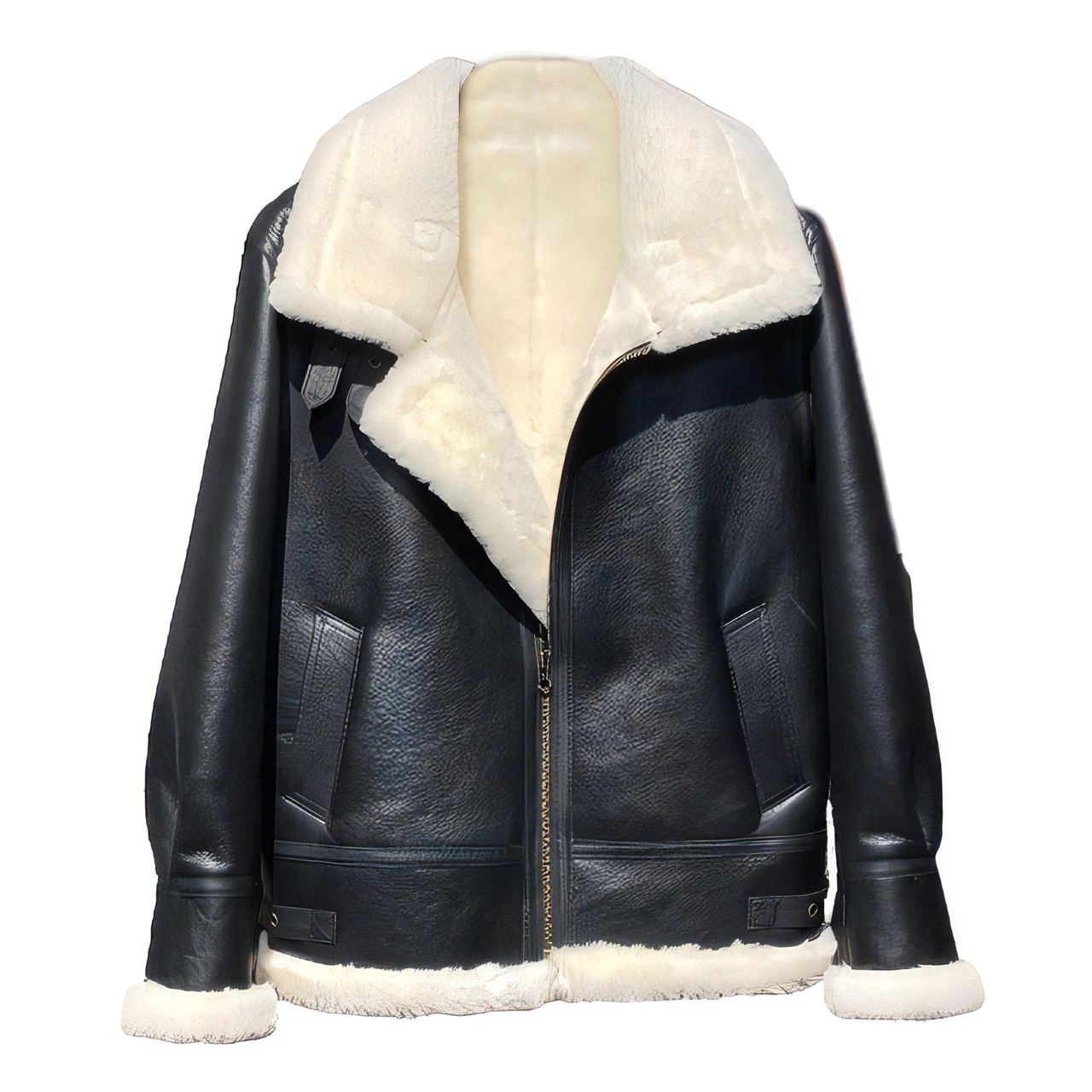 Blouson Bombardier b3 Noir Blanc
