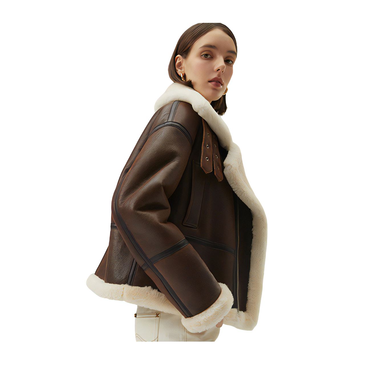 Blousons Shearling Femmes