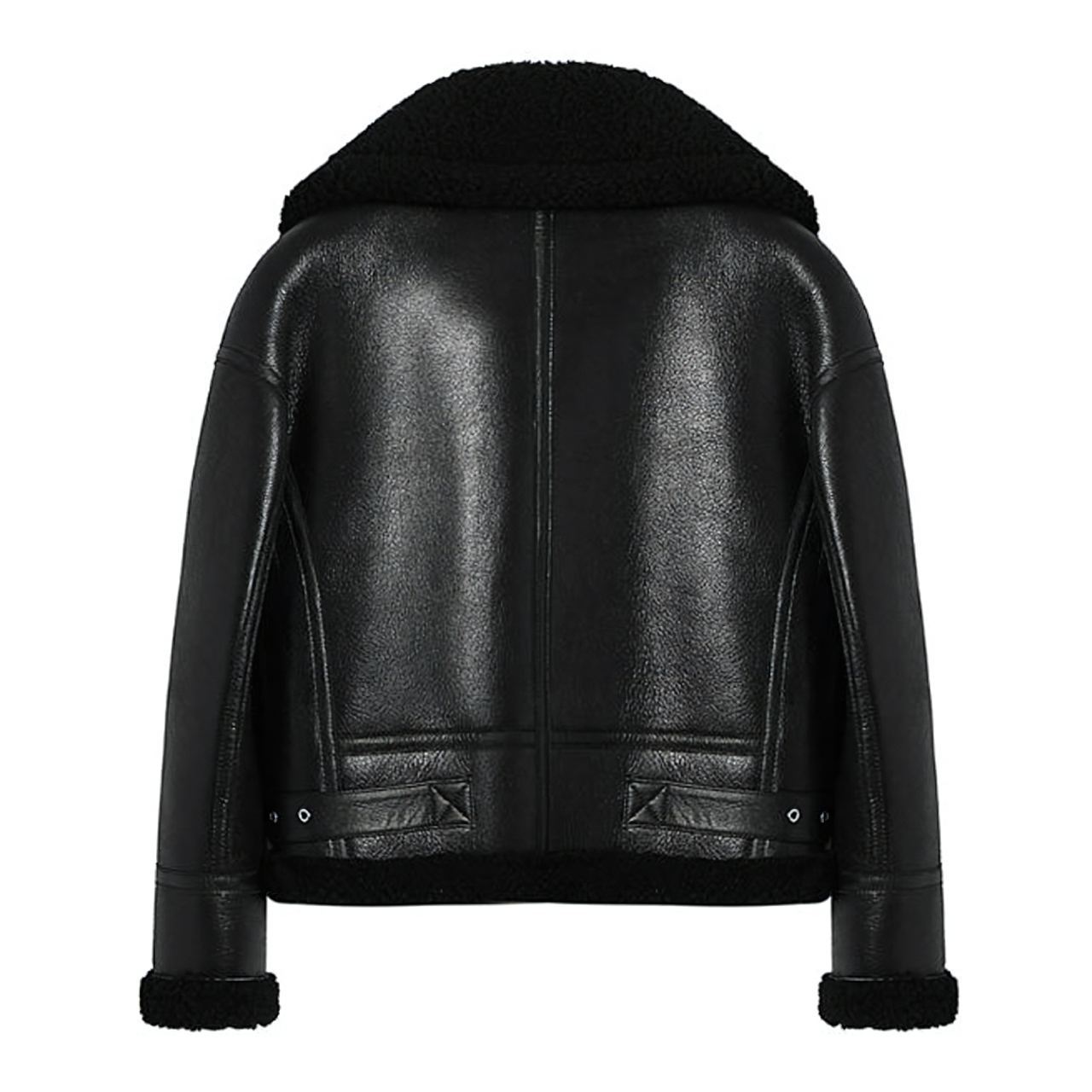 Bombardiers Cuir Femme Noir
