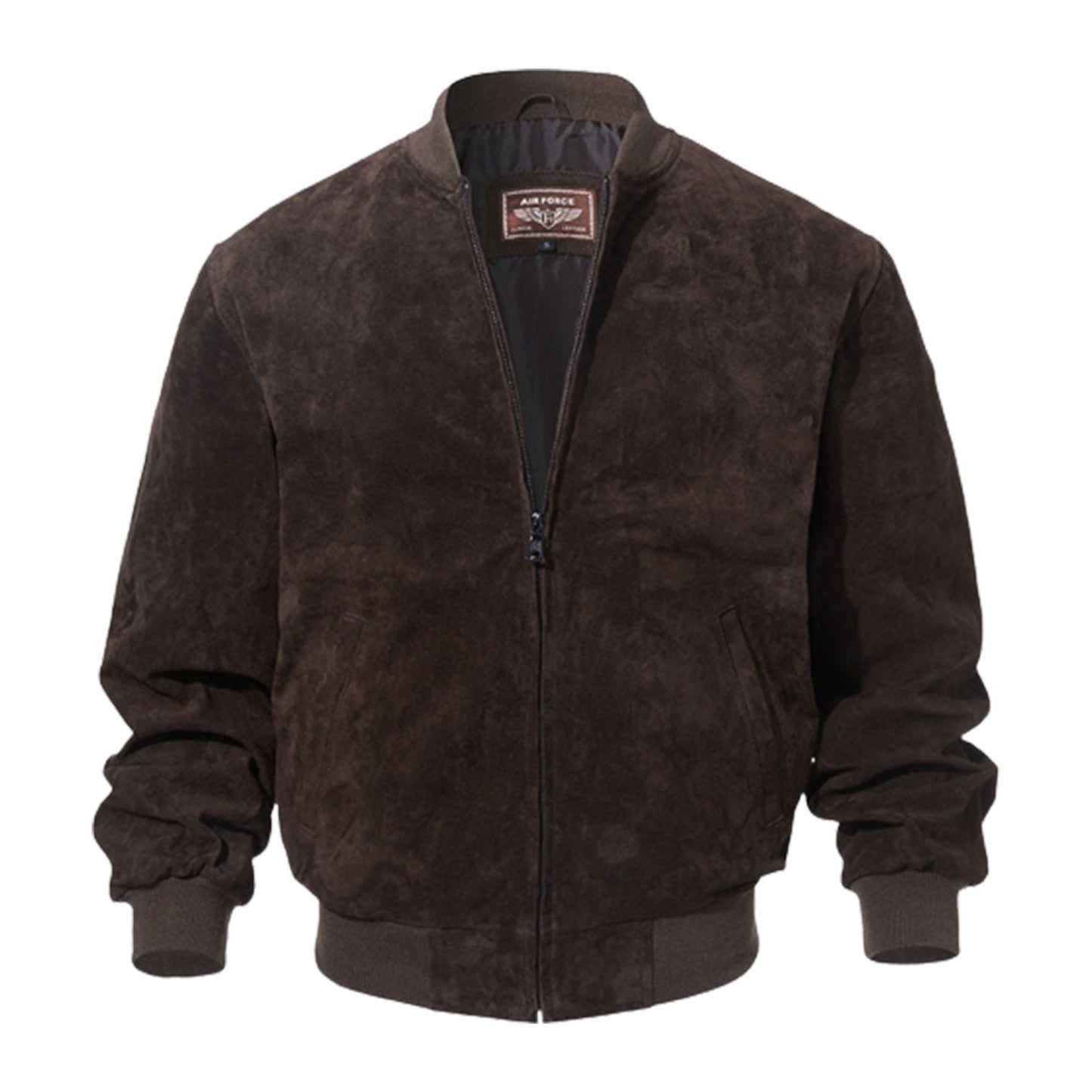 Bomber Daim Homme Marron Foncé