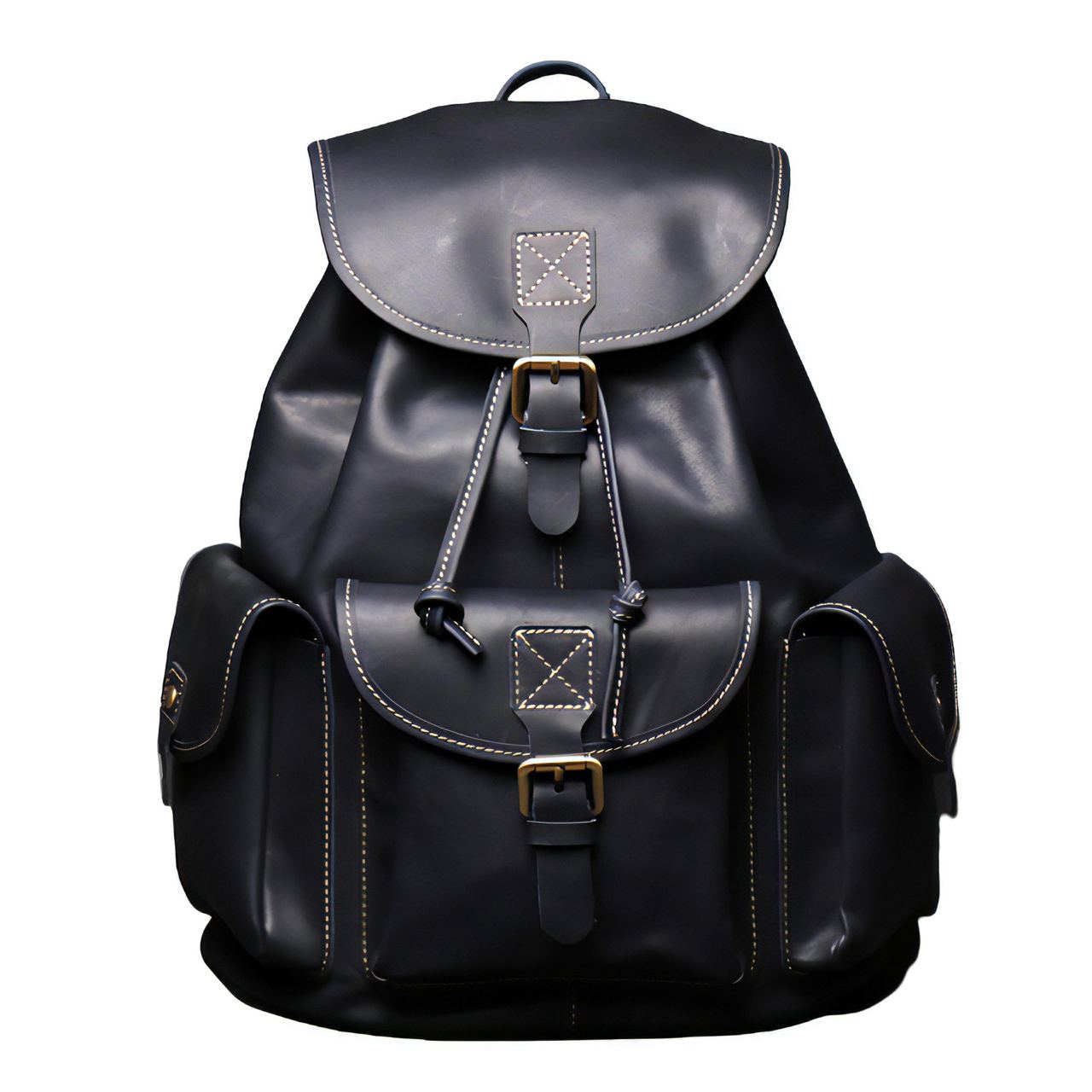 Sac à Dos Noir Voyage Vintage