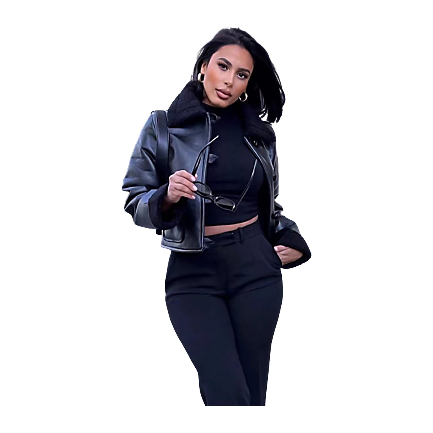 Vestes Bomber Noir Femme