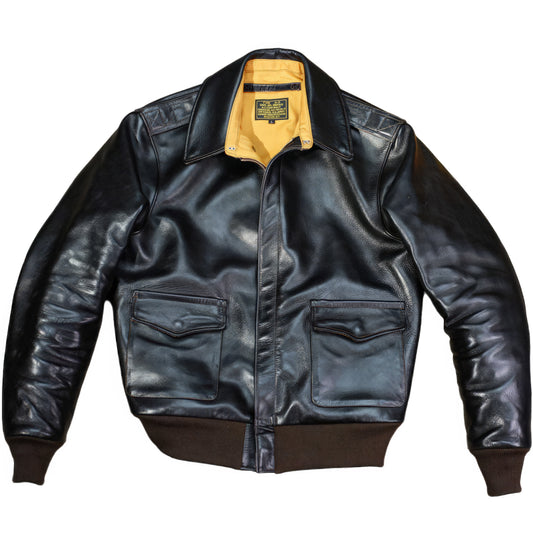 A2 leather bomber jacket