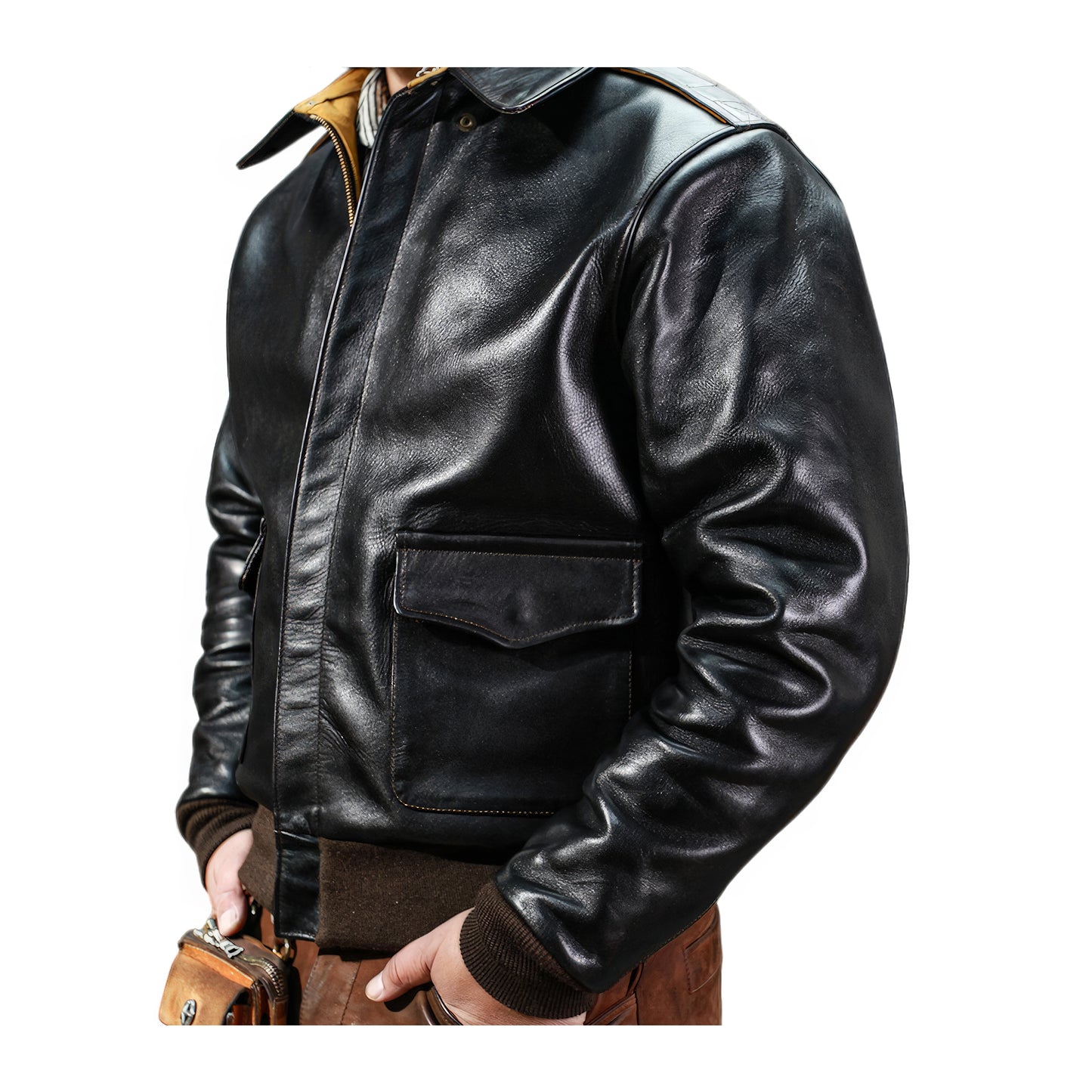 A2 bomber leather jacket