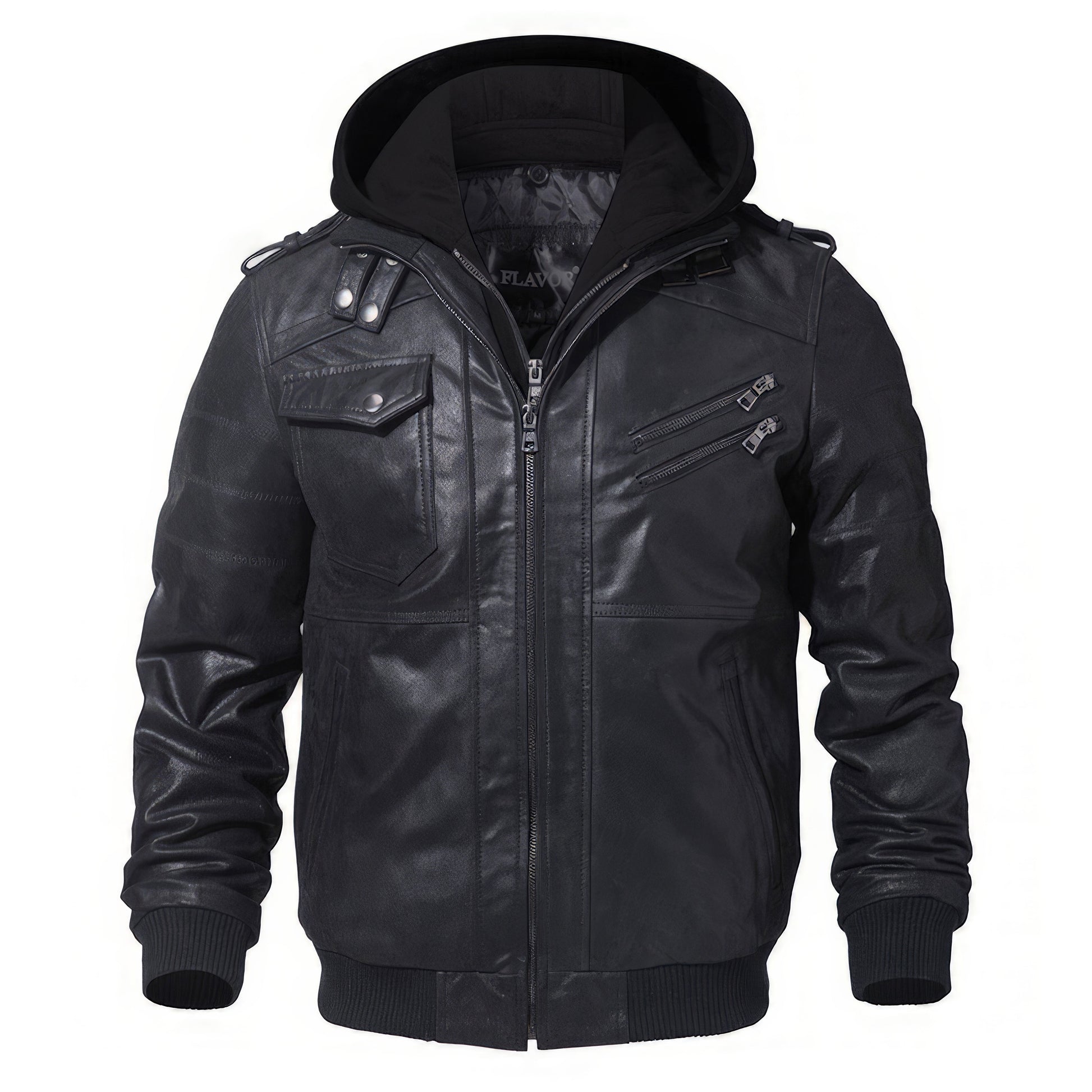 Aviator hooded jacket