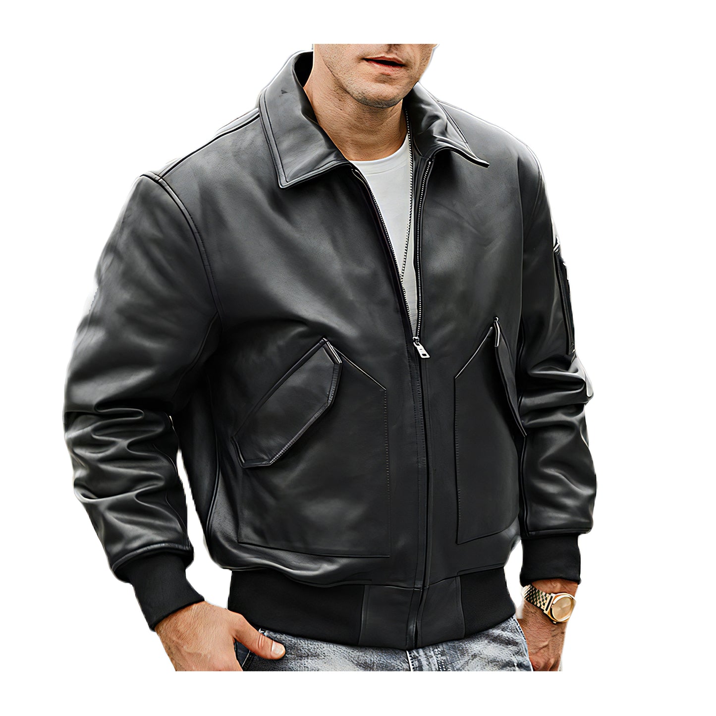 BLOUSON HOMME CUIR veritable et cotton Arturo style Aviateur taille S comme neuf EUR 250,00 - FR BLOUSON HOMME CUIR veritable et cotton Arturo style Aviateur taille S comme neuf EUR 250,00 - FR