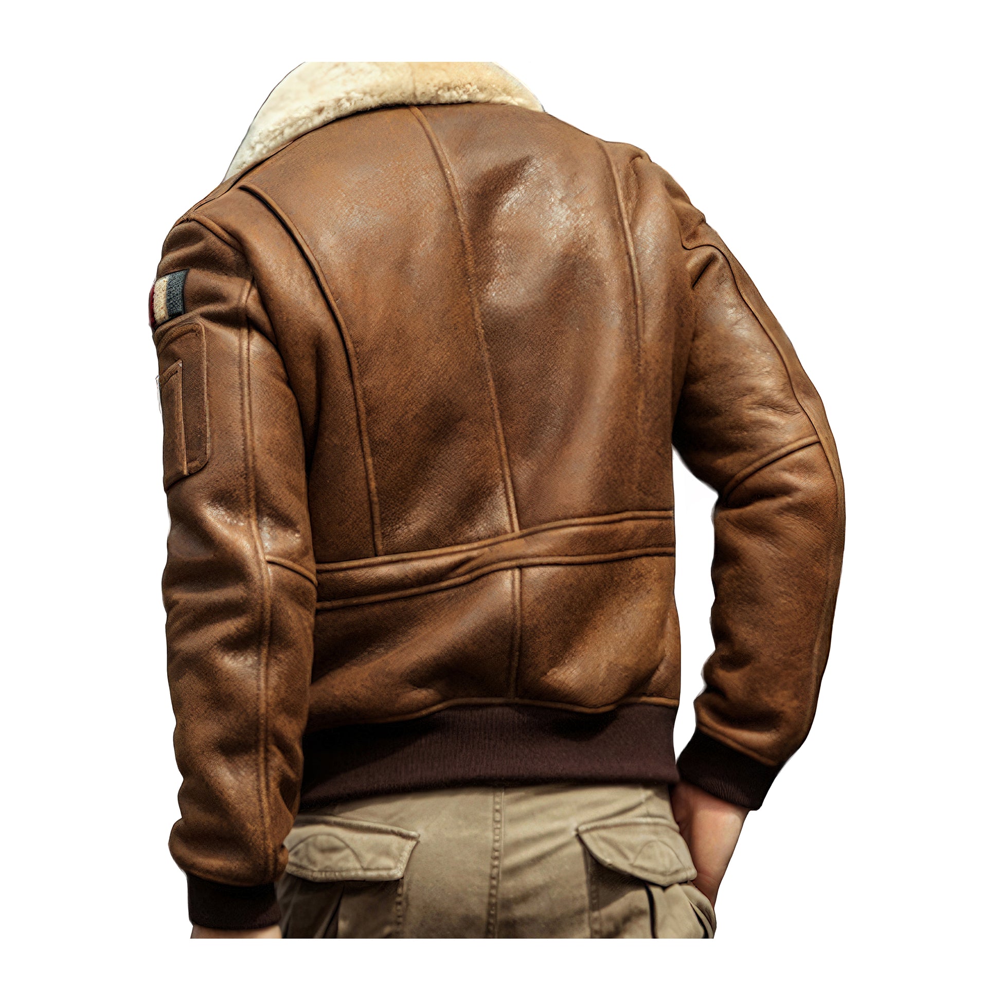 Blouson aviateur avec col mouton