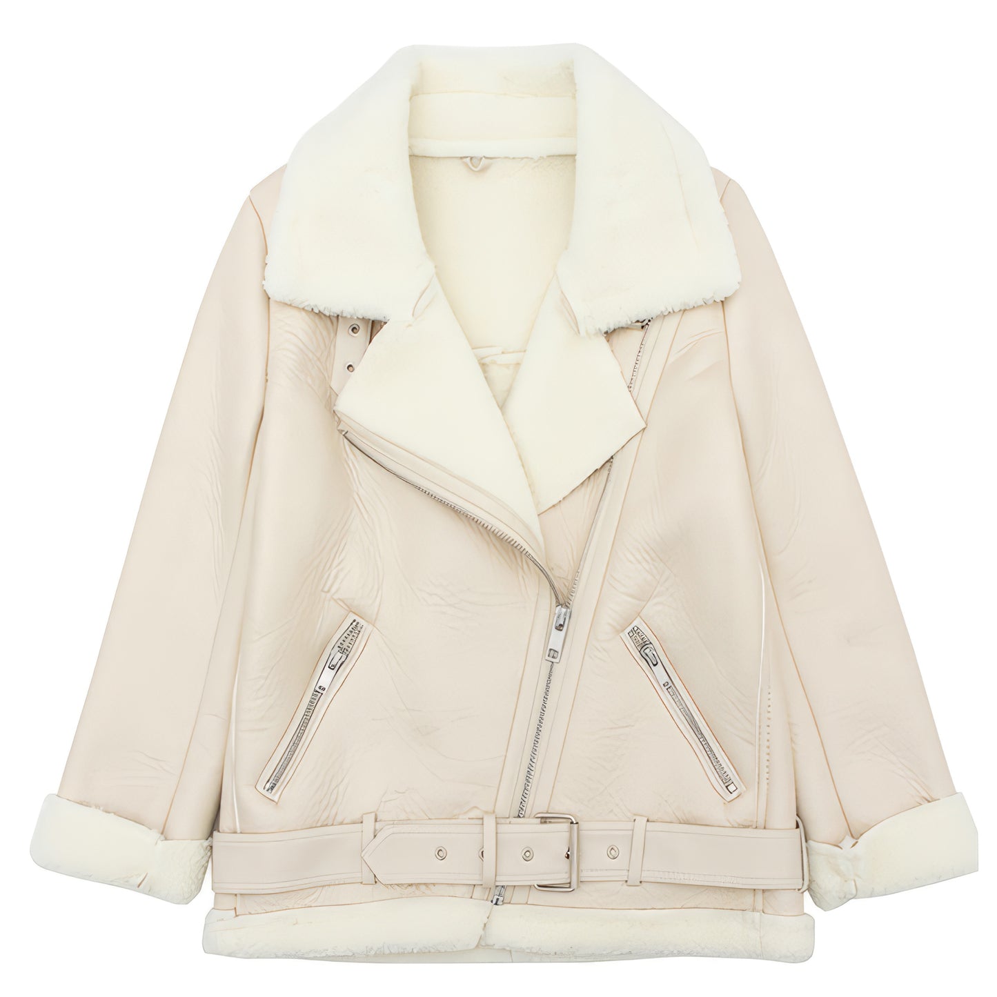 Blouson aviateur blanc femme