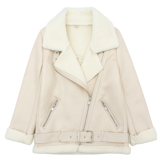 Blouson aviateur blanc femme