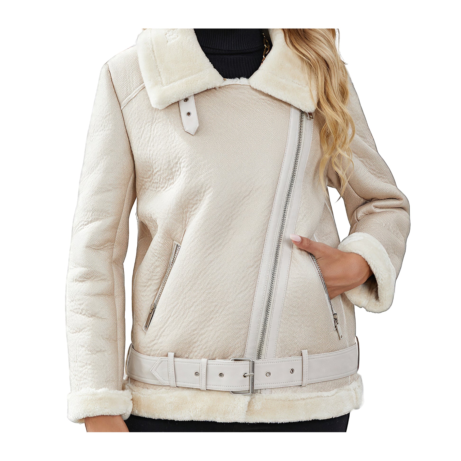 Blouson aviateur blanc femmes