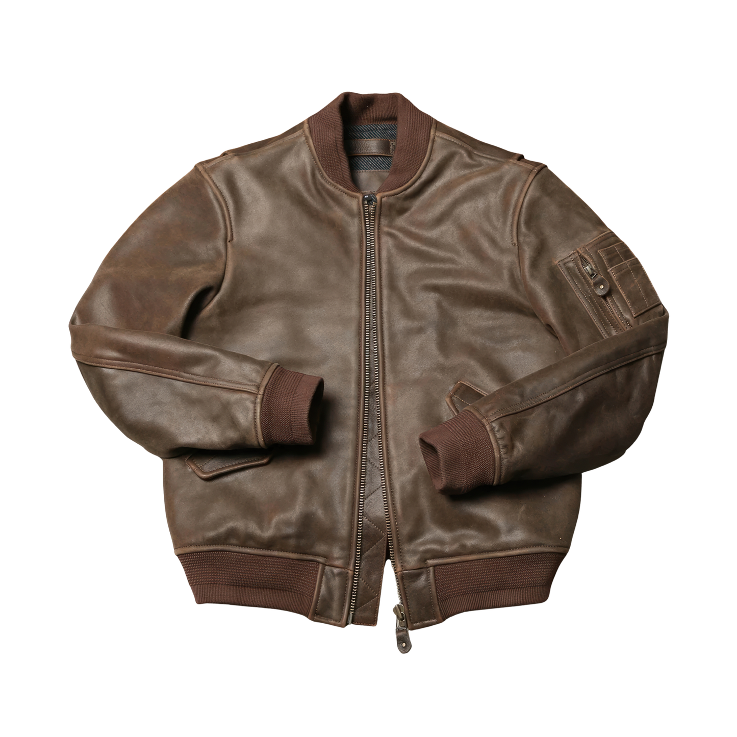 Blouson aviateur bombers cuir vintage
