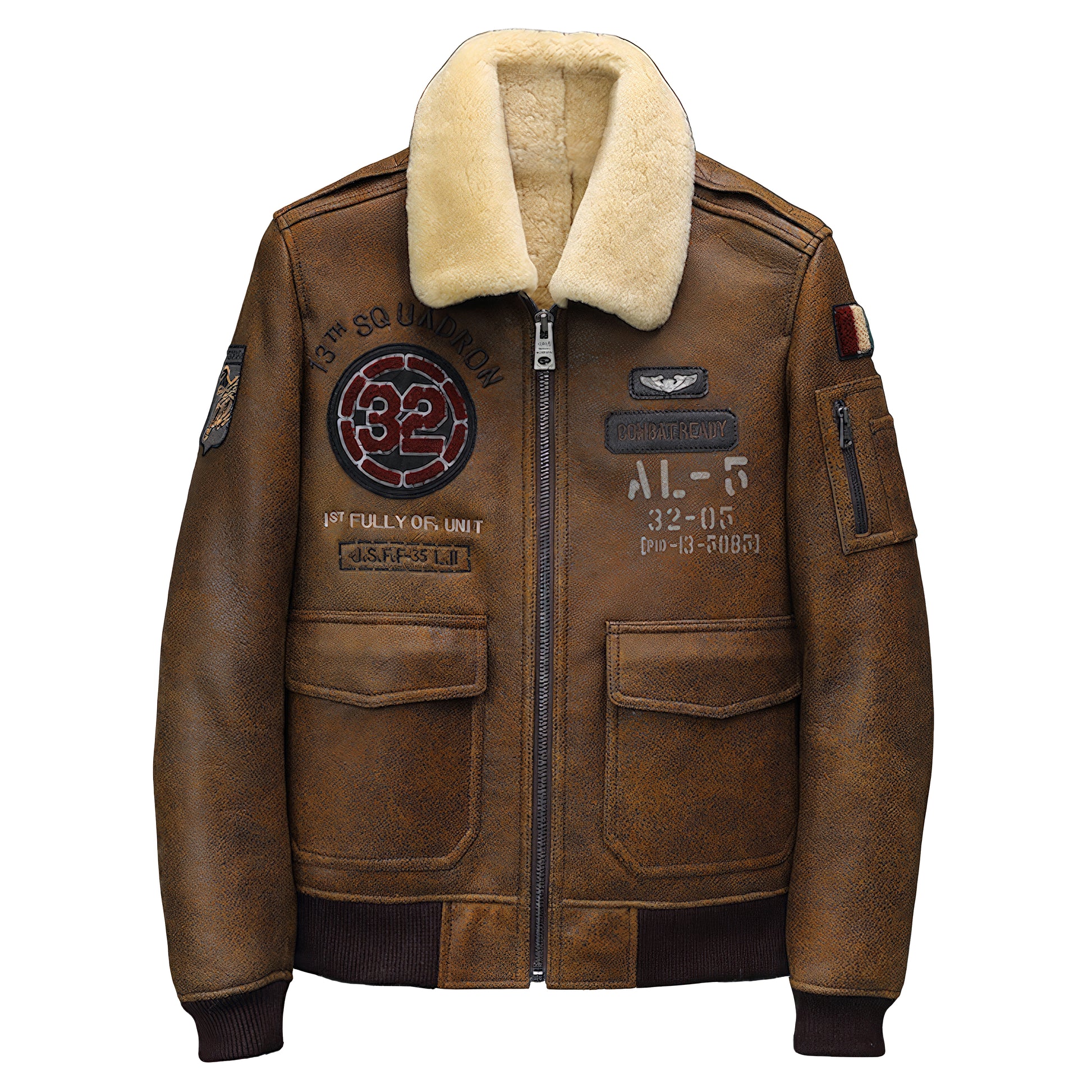 Blouson aviateur col mouton