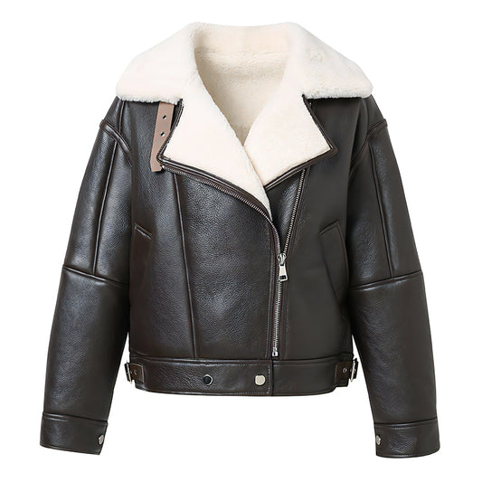 Blouson aviateur doublé femme