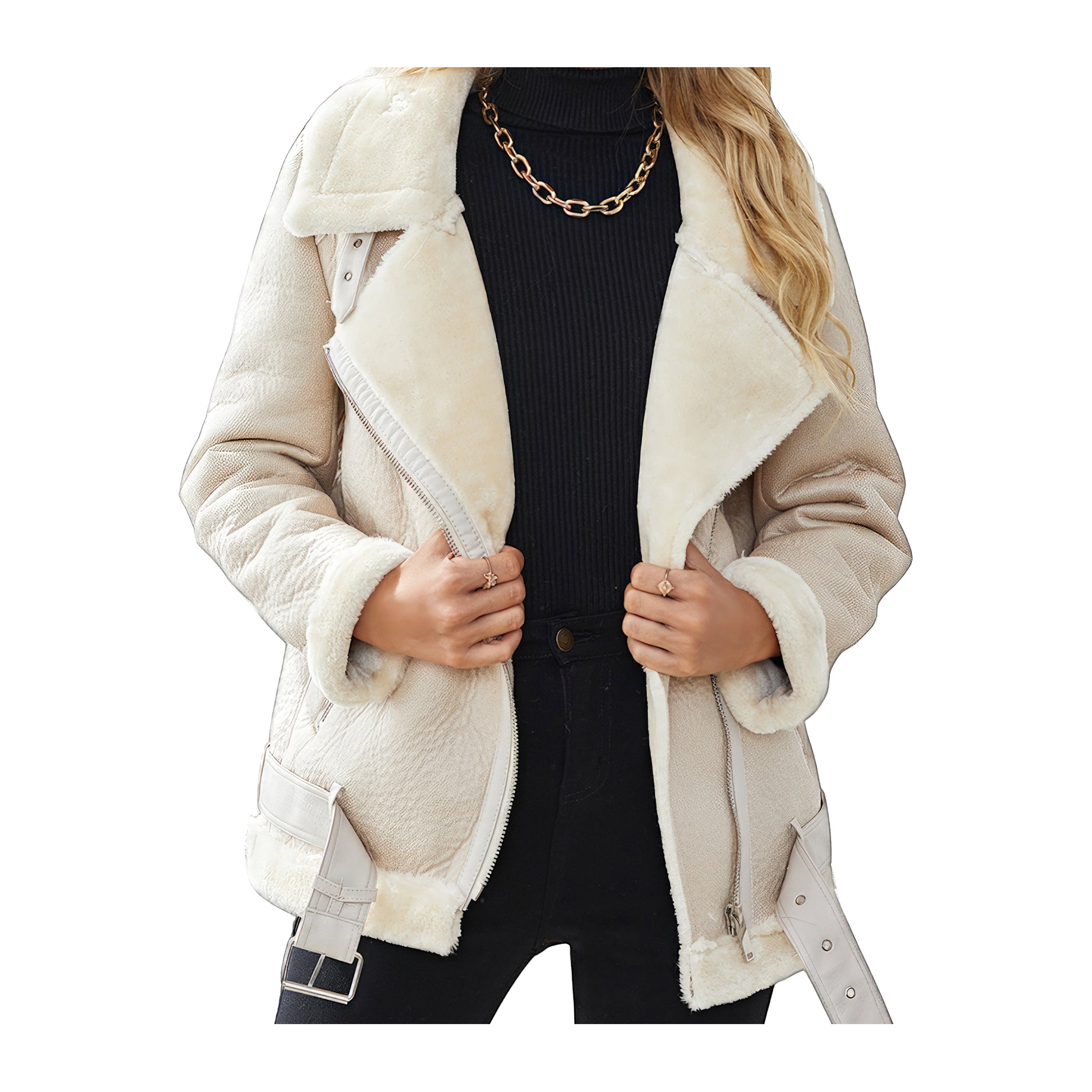 Blouson aviateur femme blanc