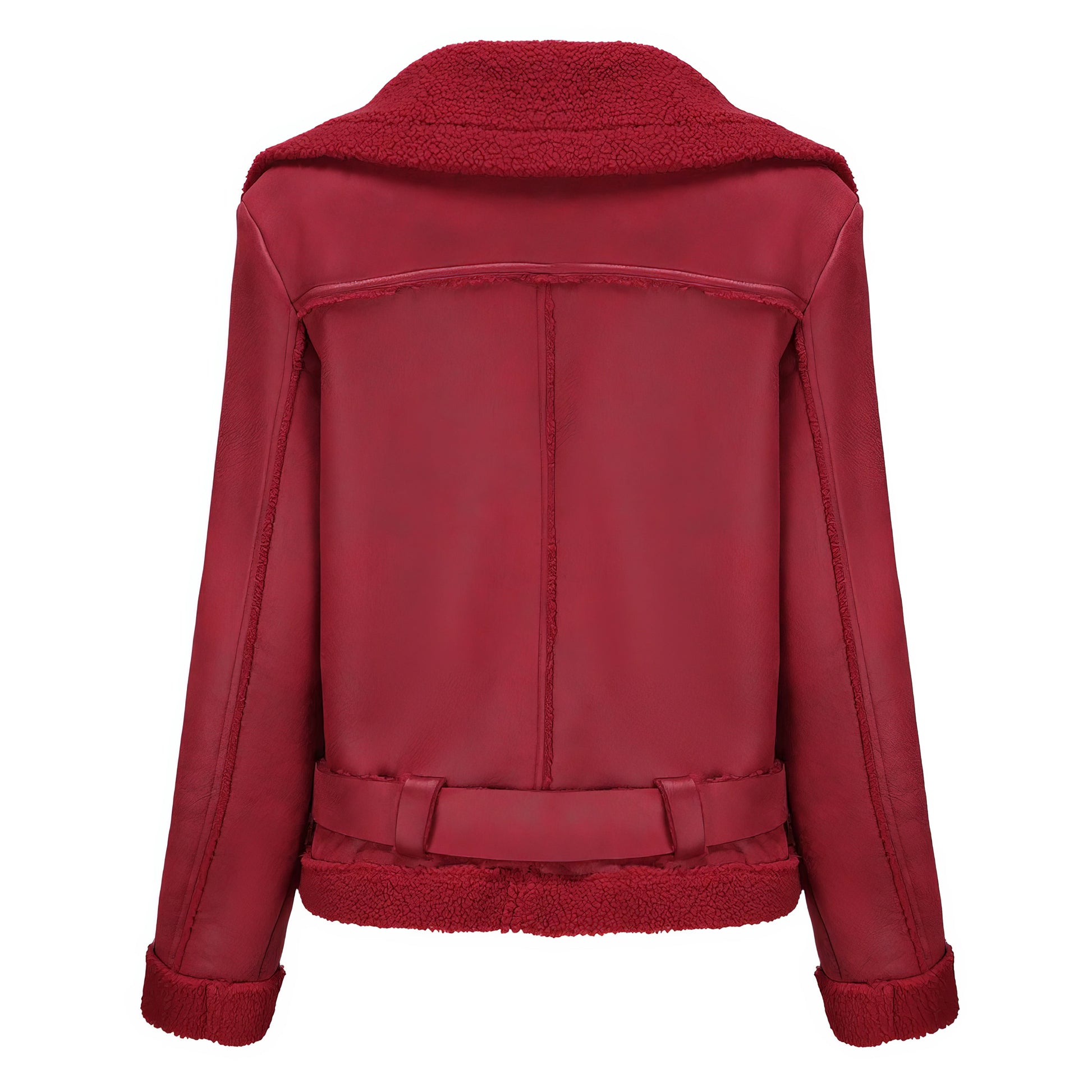 Blouson aviateur femme bordeaux