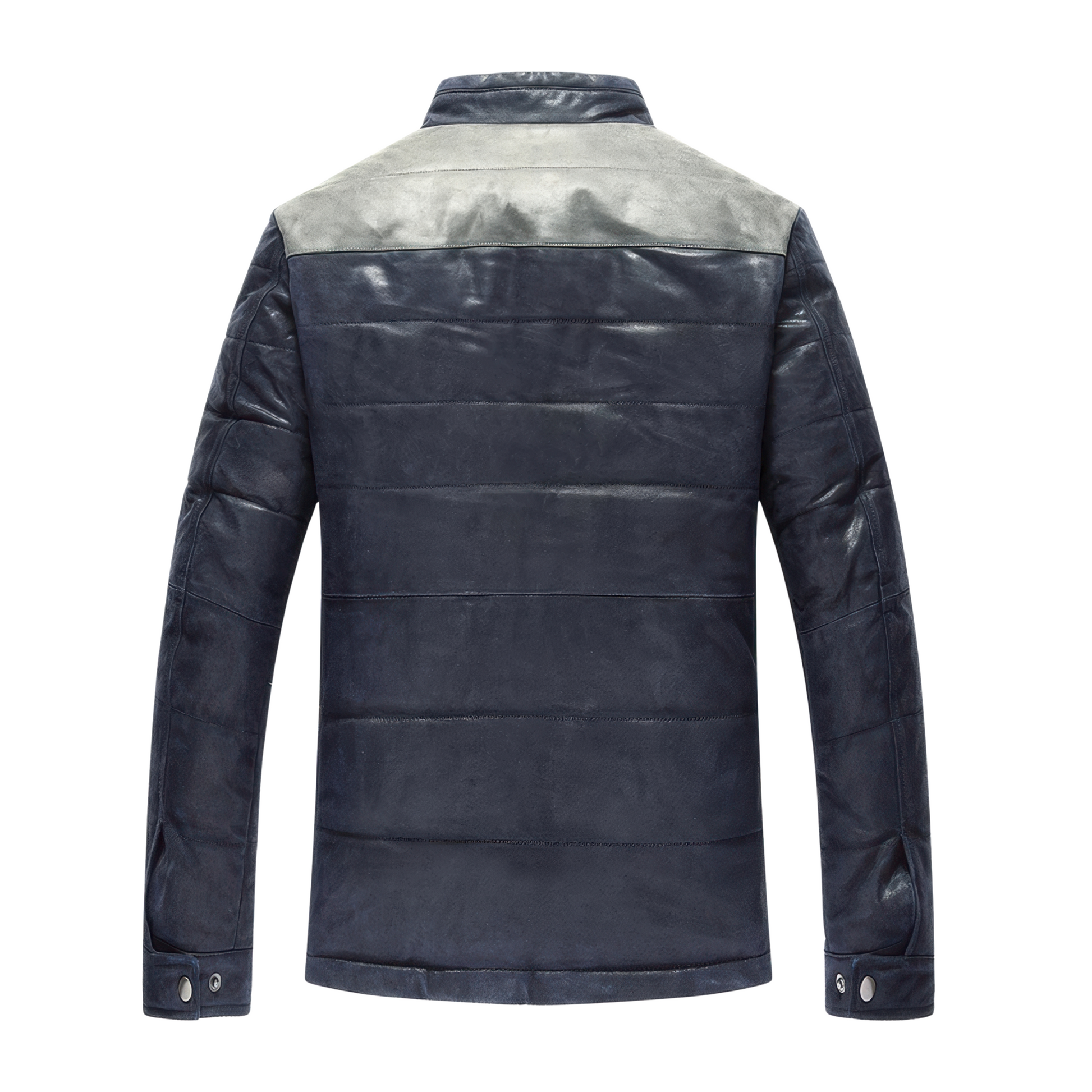 Blouson aviateur homme cuir bleu original
