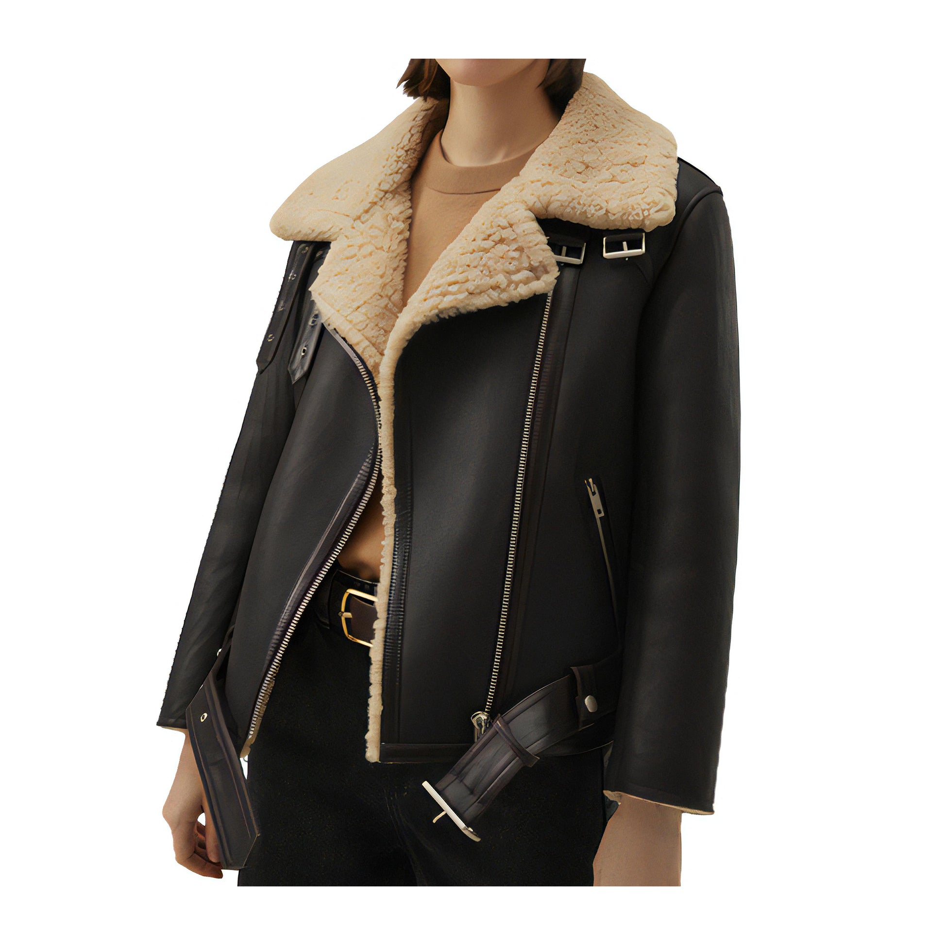 Blouson Aviateur Mouton Femme