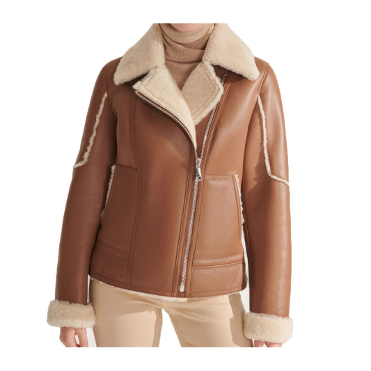 Blouson bombardier femme camel