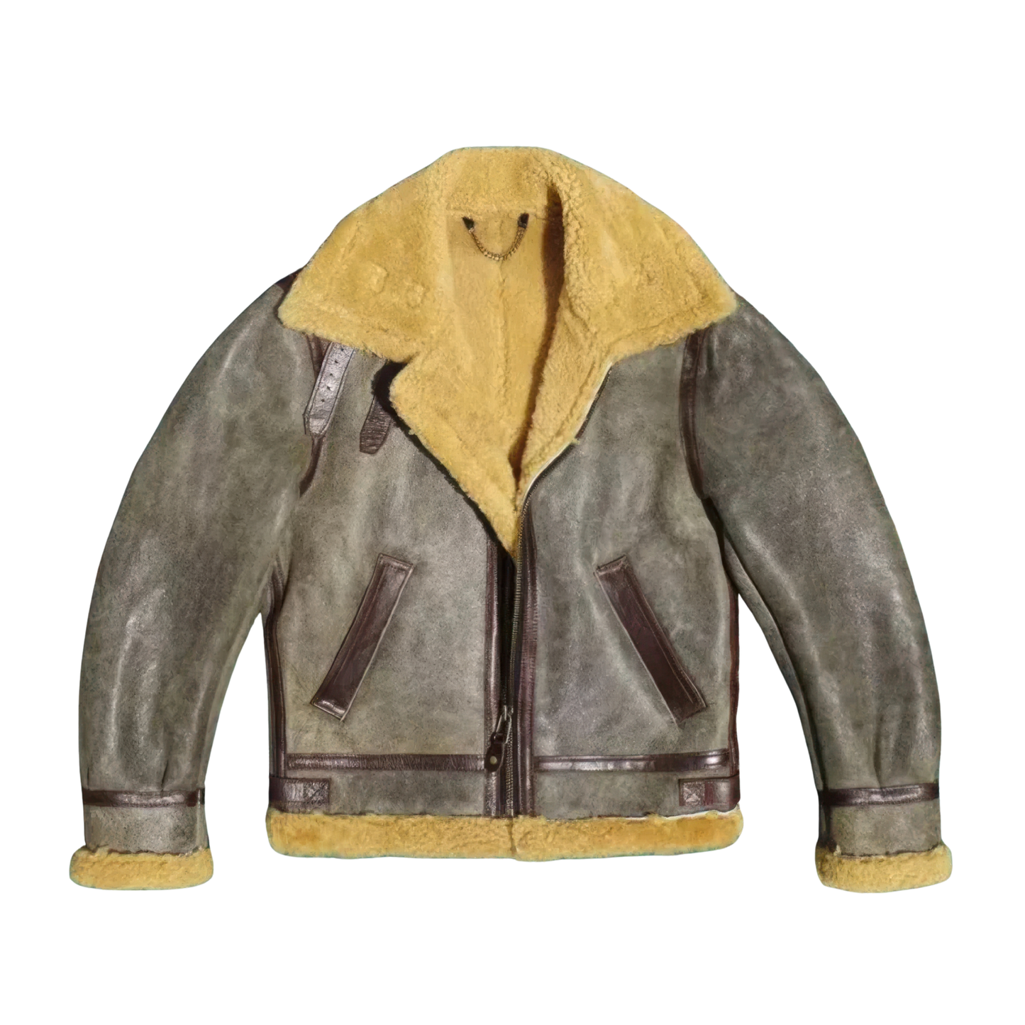 Blouson bombardier gris homme
