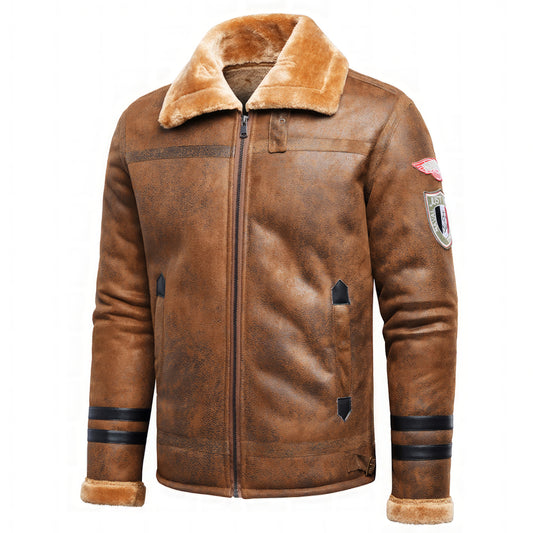 Blouson bombardier homme faux cuir