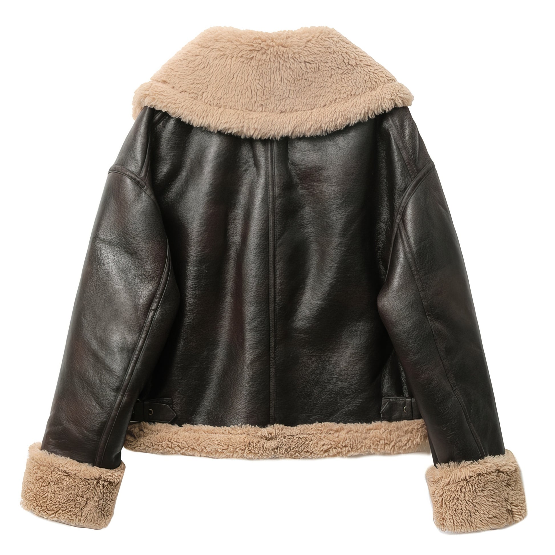 Blouson bombardier marron aviateur femme