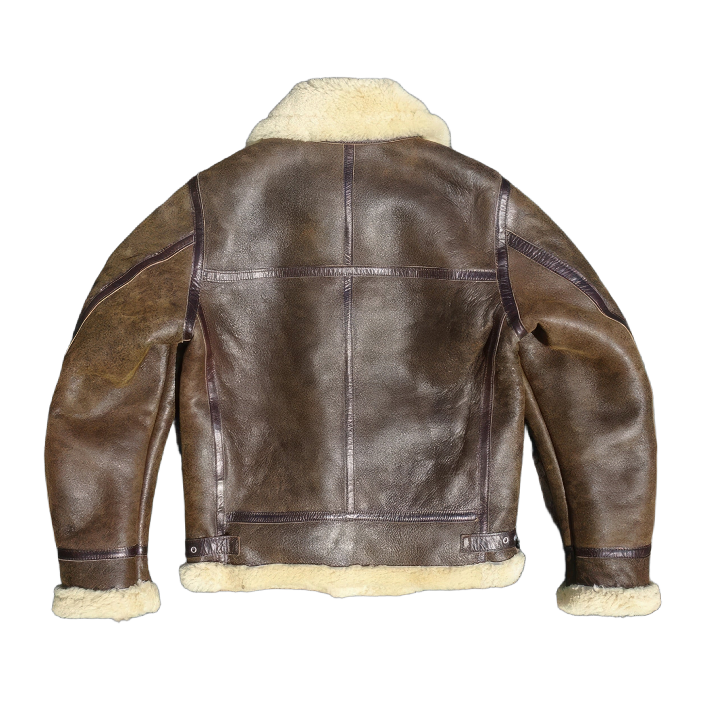 Blouson cuir bombardier marron