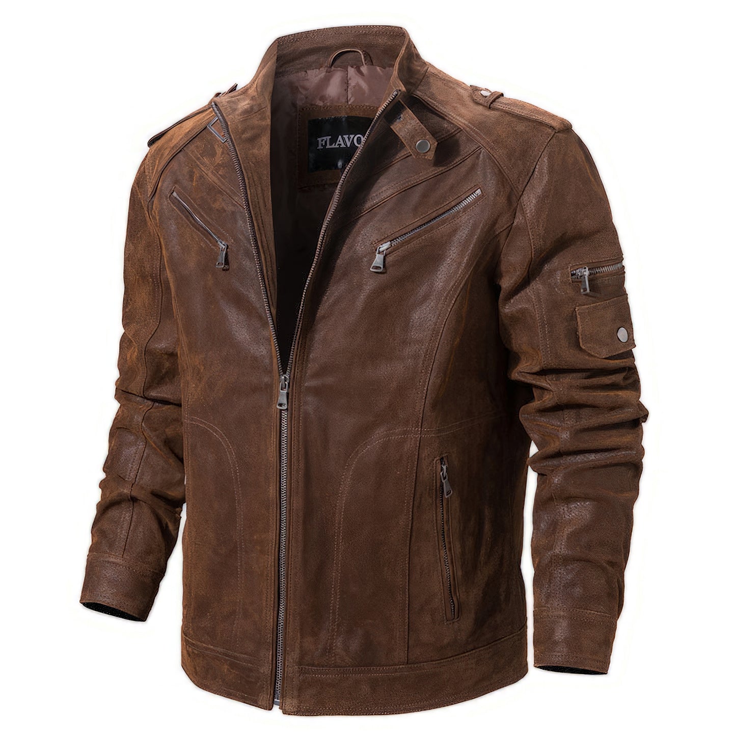 Blouson cuir moto homme aviateur