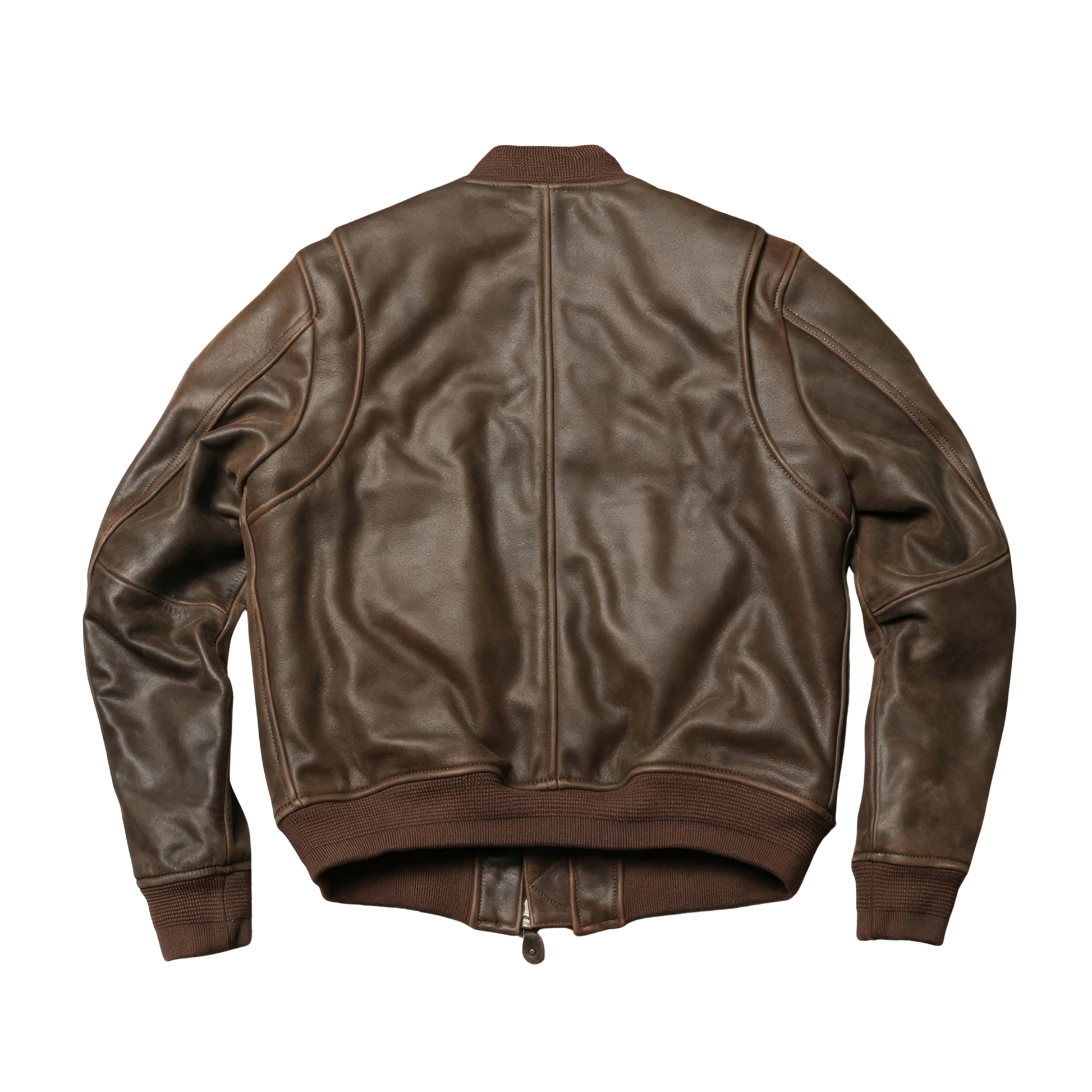 Blouson cuir vintage bombers aviateur
