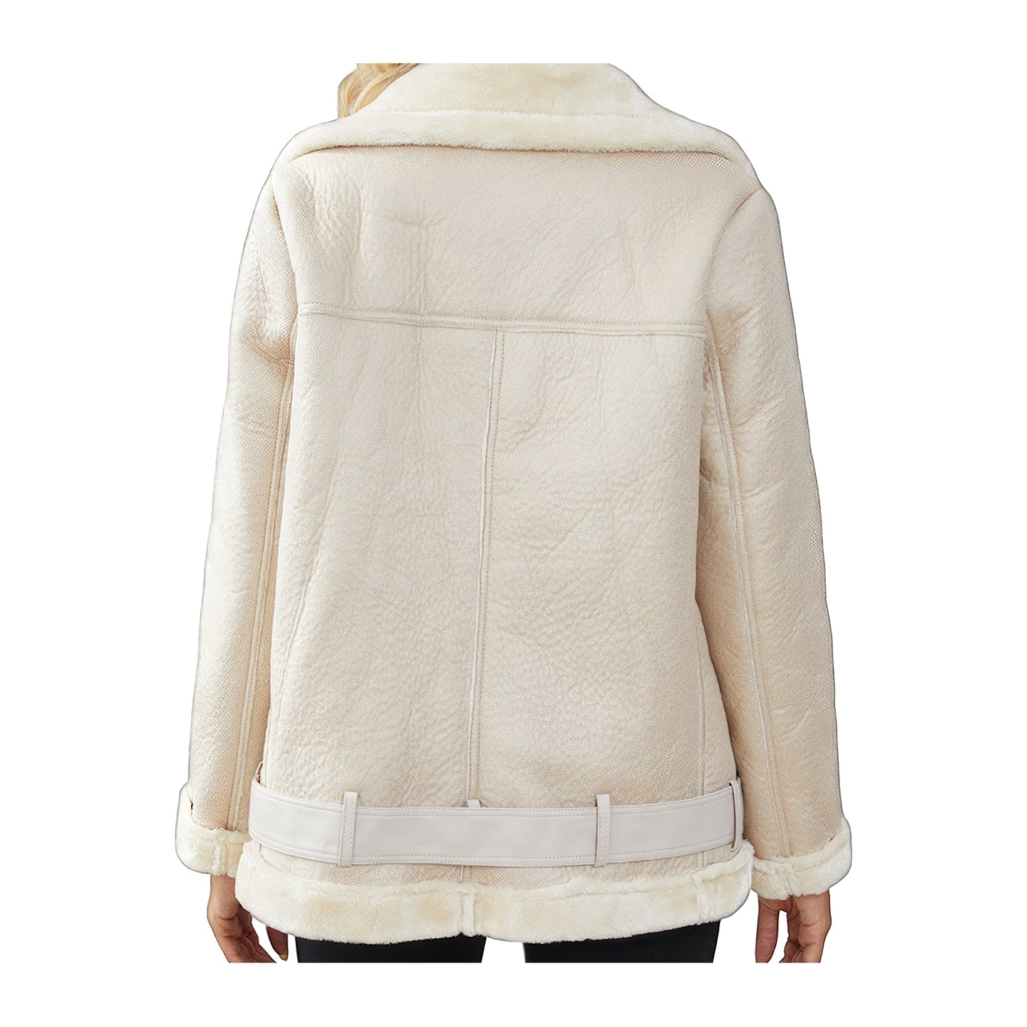 Blouson femmes blanc aviateur