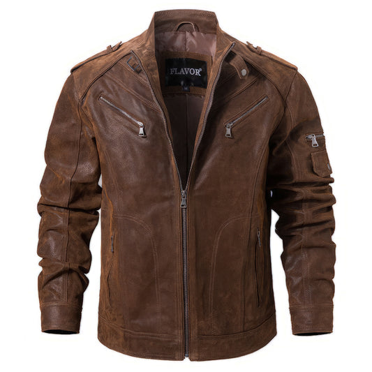 Blouson moto aviateur homme