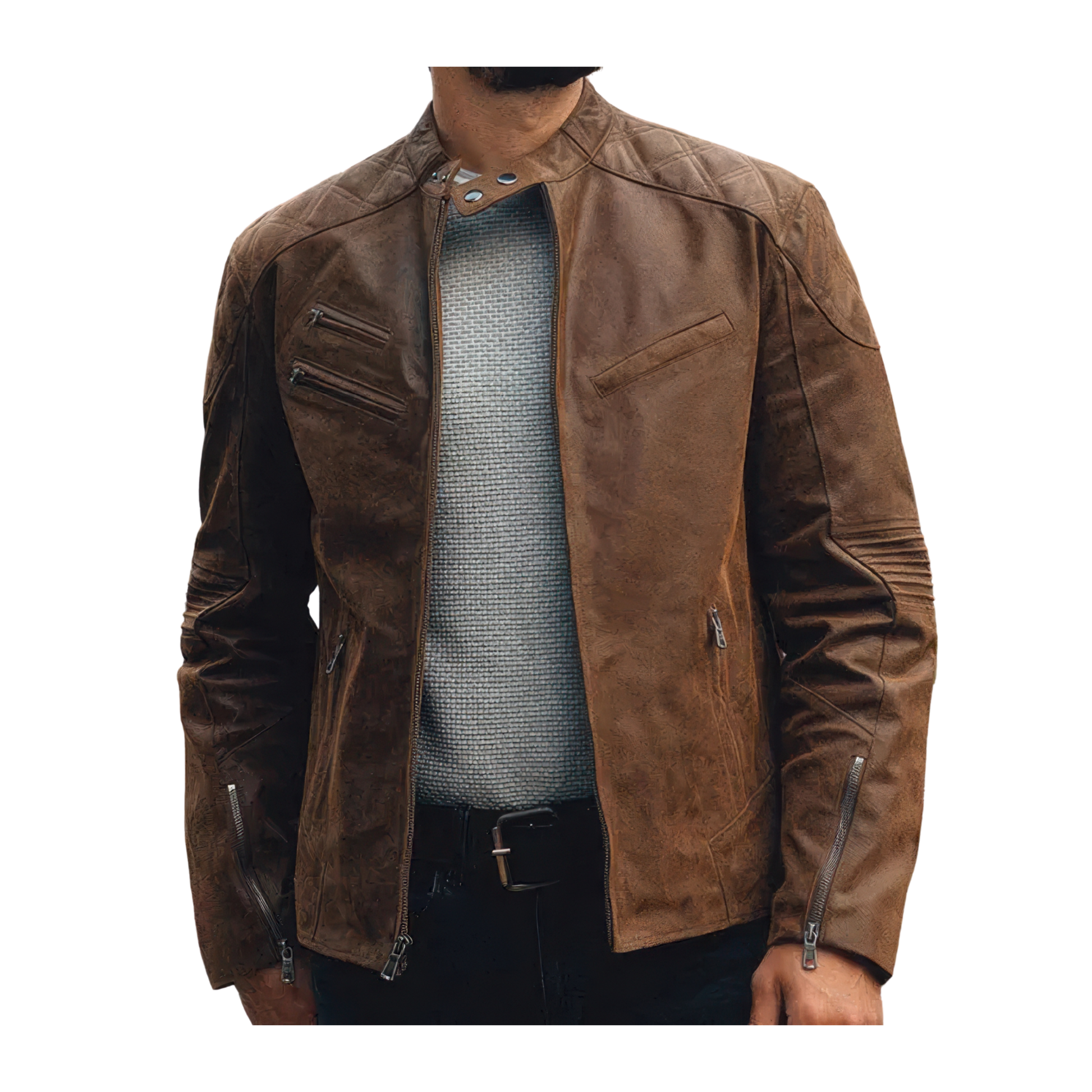 Blouson moto aviateur pas cher homme