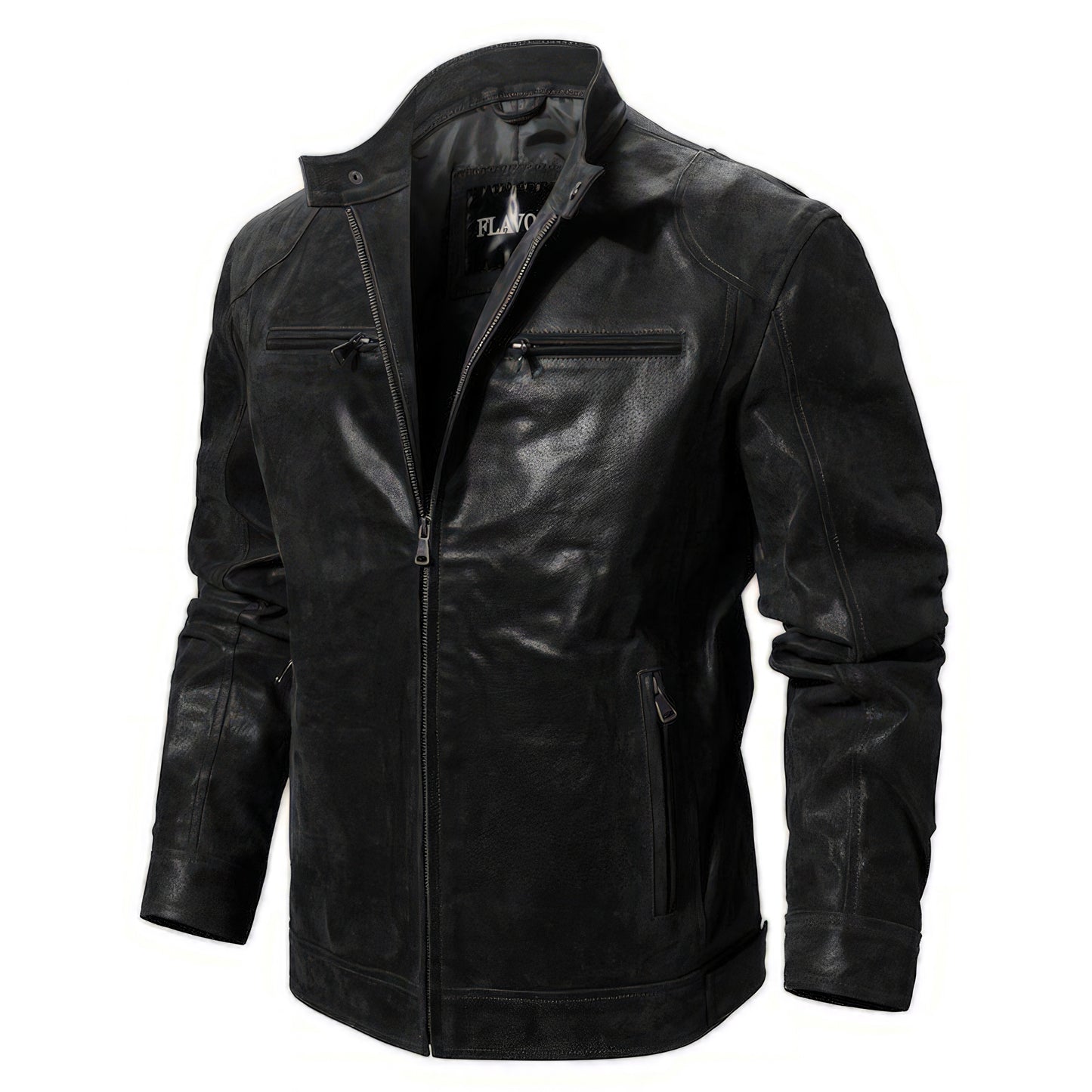 Blouson moto cuir aviateur