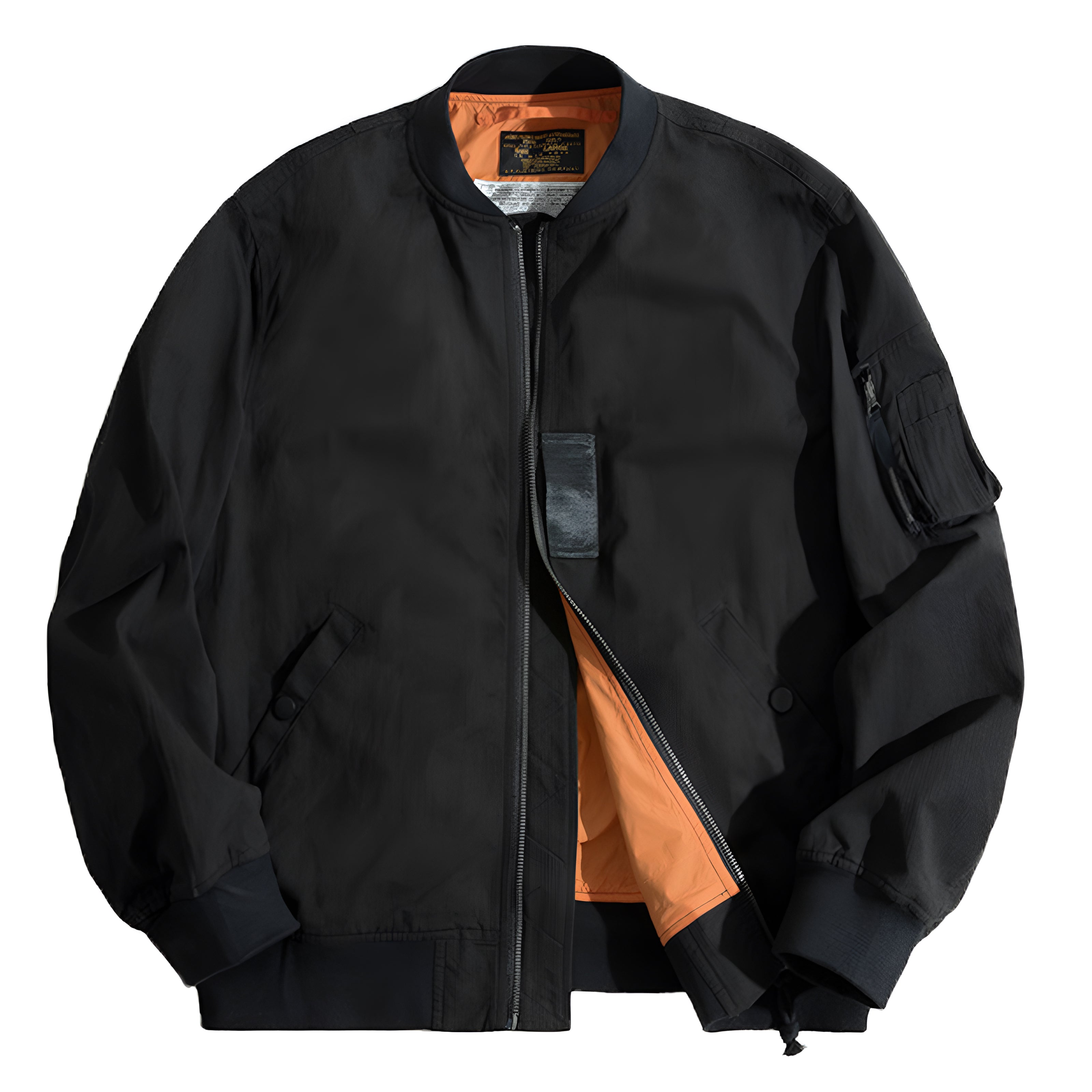 Blouson En Cuir Bomber Pour Homme - Style Steampunk, Léger - Veste Chaude Automne/hiver, Multi-poches