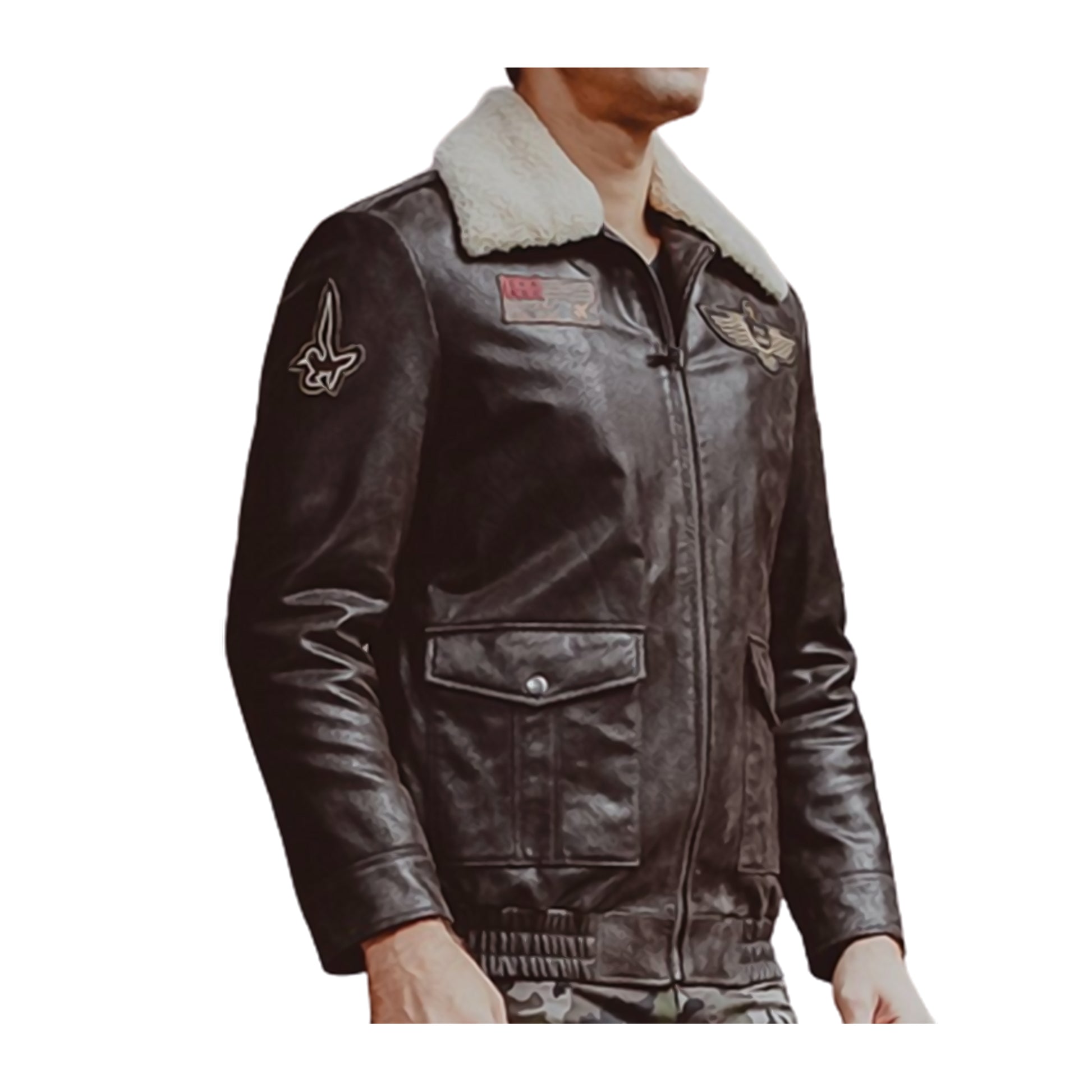 Blouson aviateur pilot en cuir - Achat Vente pas cher Blouson aviateur pilot en cuir - Achat Vente pas cher