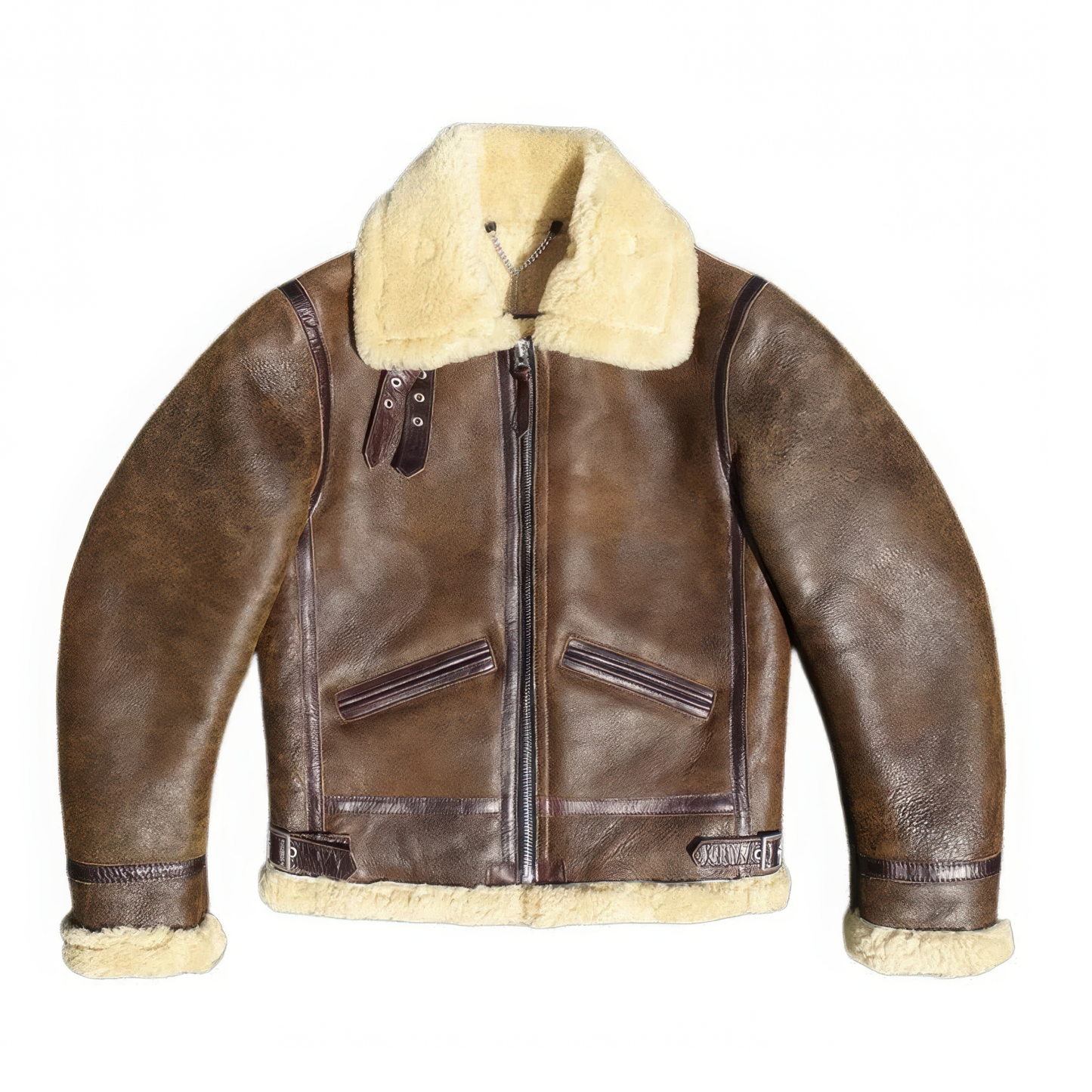 Bombardier cuir marron