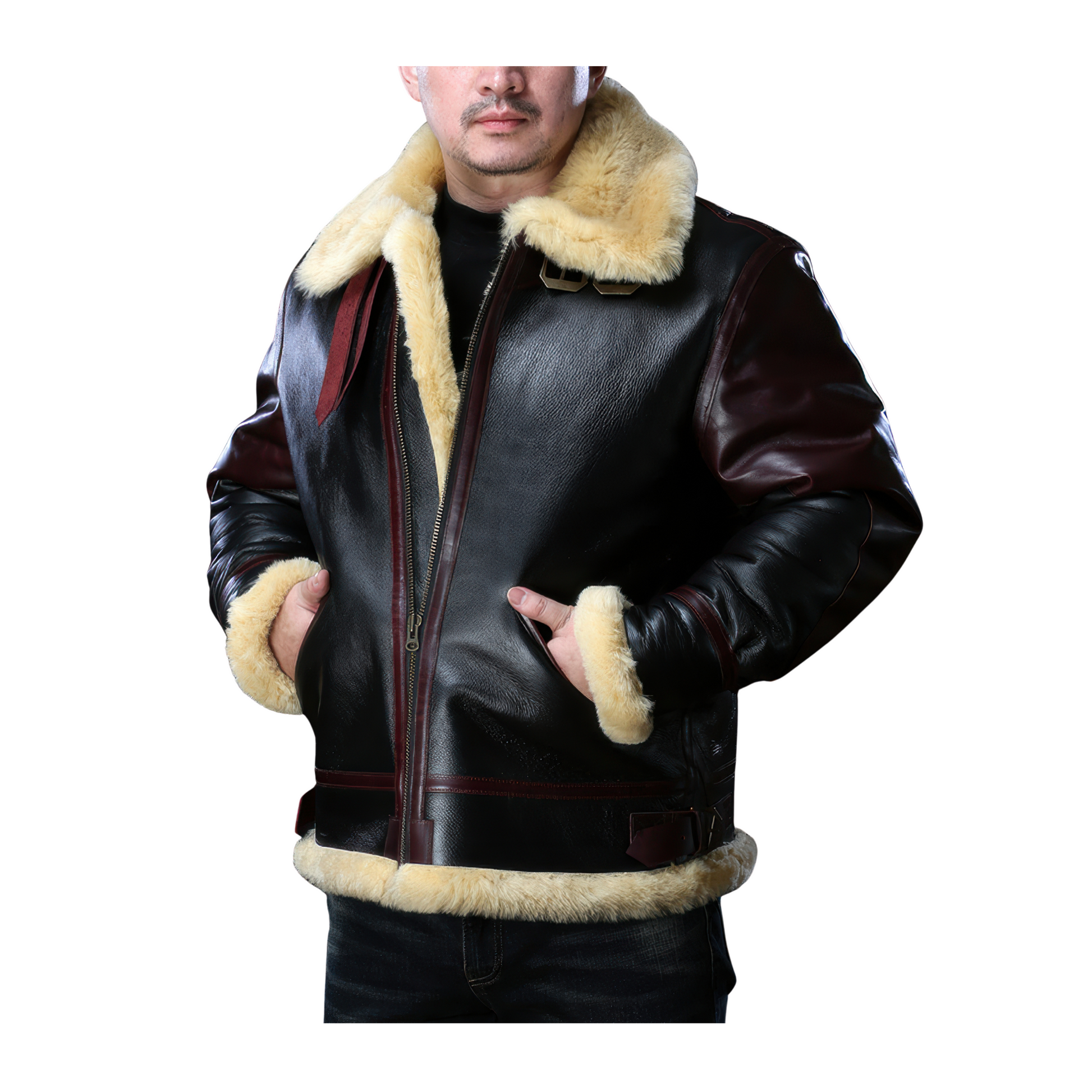 Bombardier en mouton homme