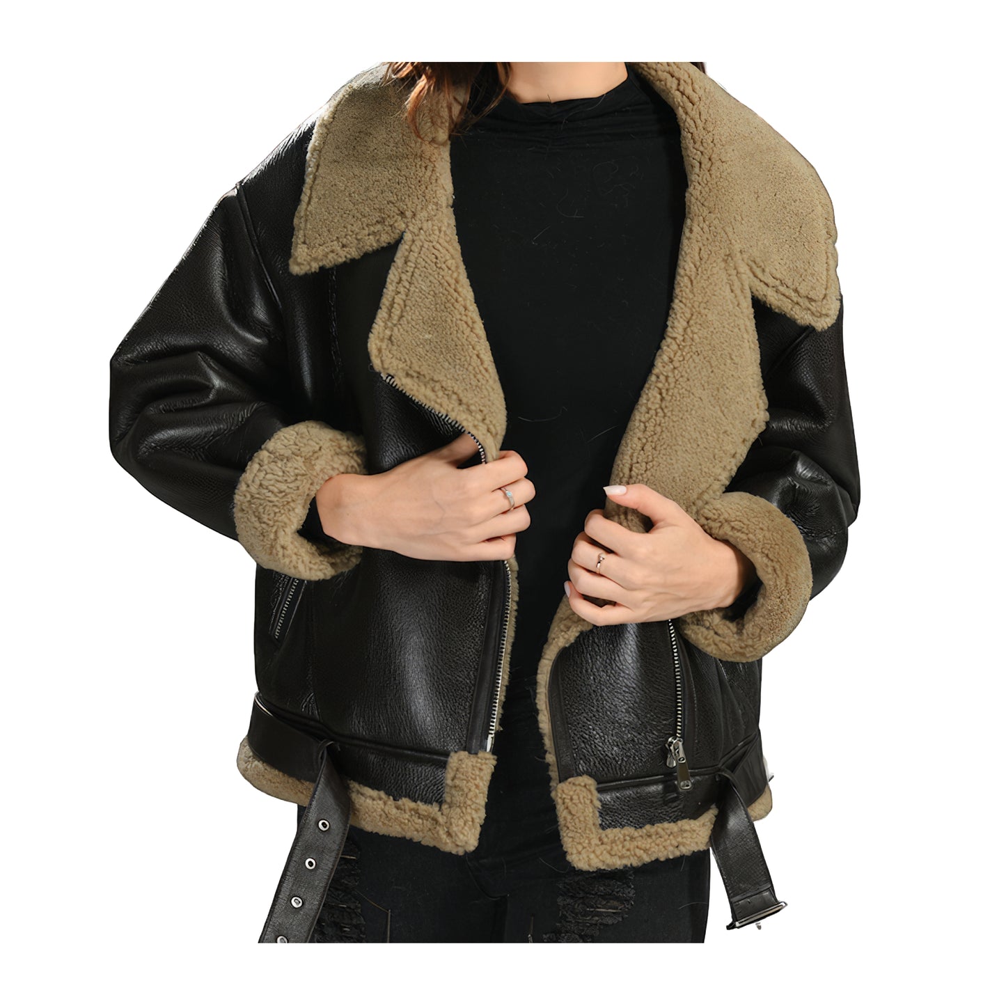 Bombardier femmes shearling