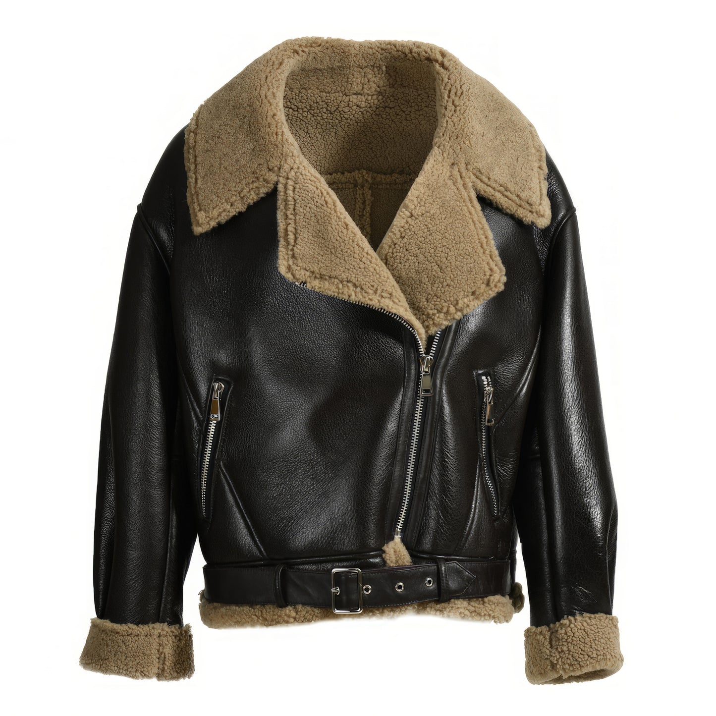 Bombardier shearling femme