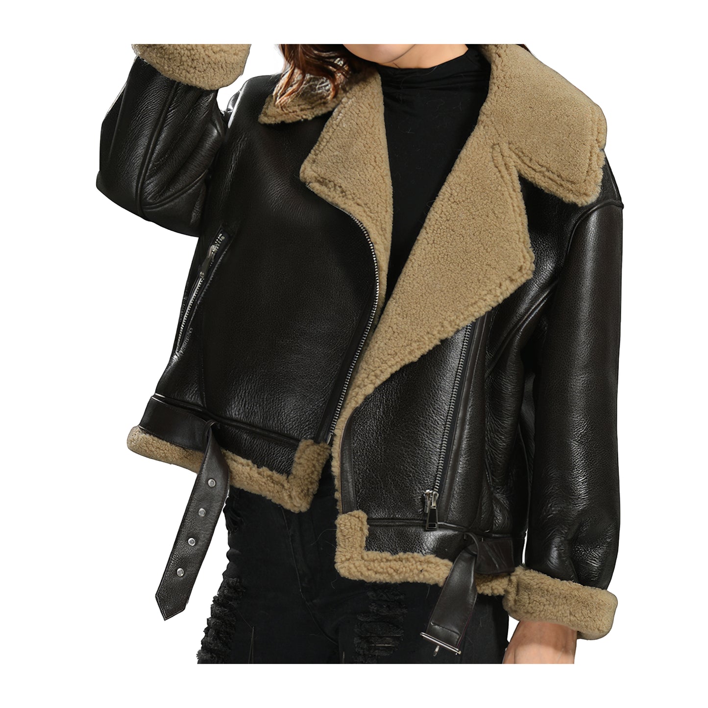 Bombardiers femme shearling