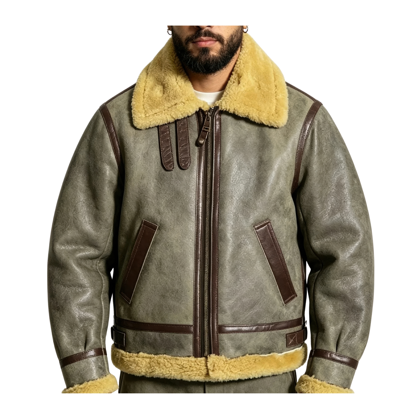 Bombardiers gris homme