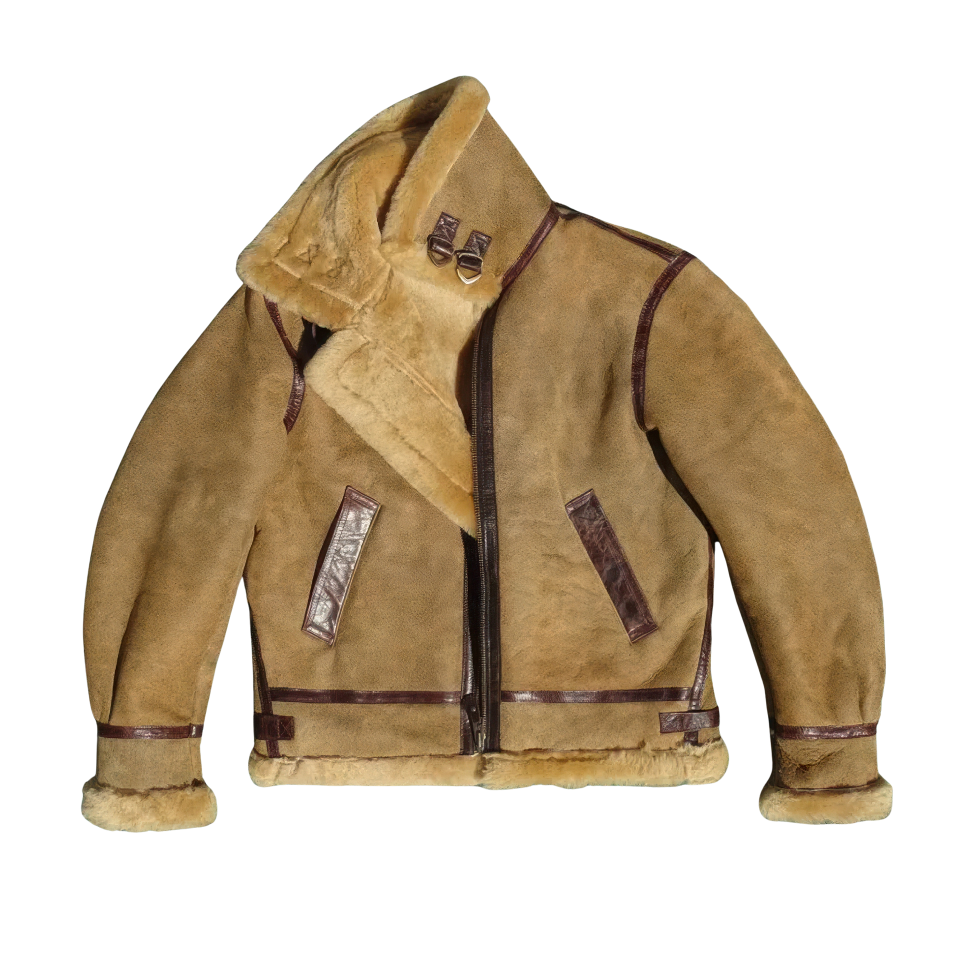 Bombardiers peau lainée homme