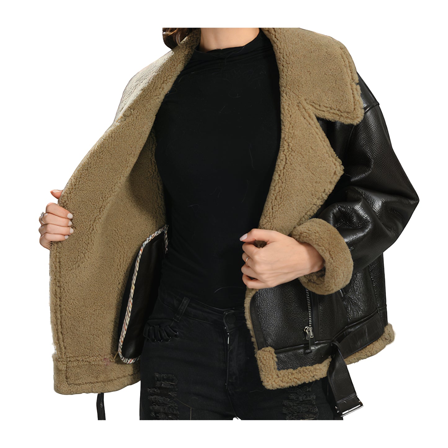 Bombardiers shearling femmes