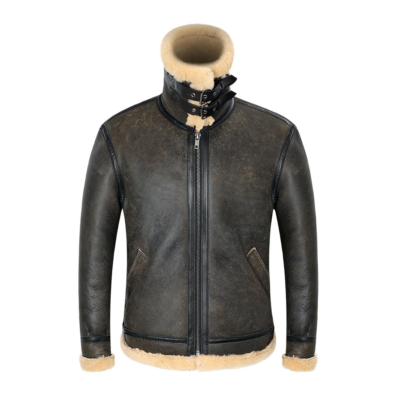 Bombardiers shearling homme