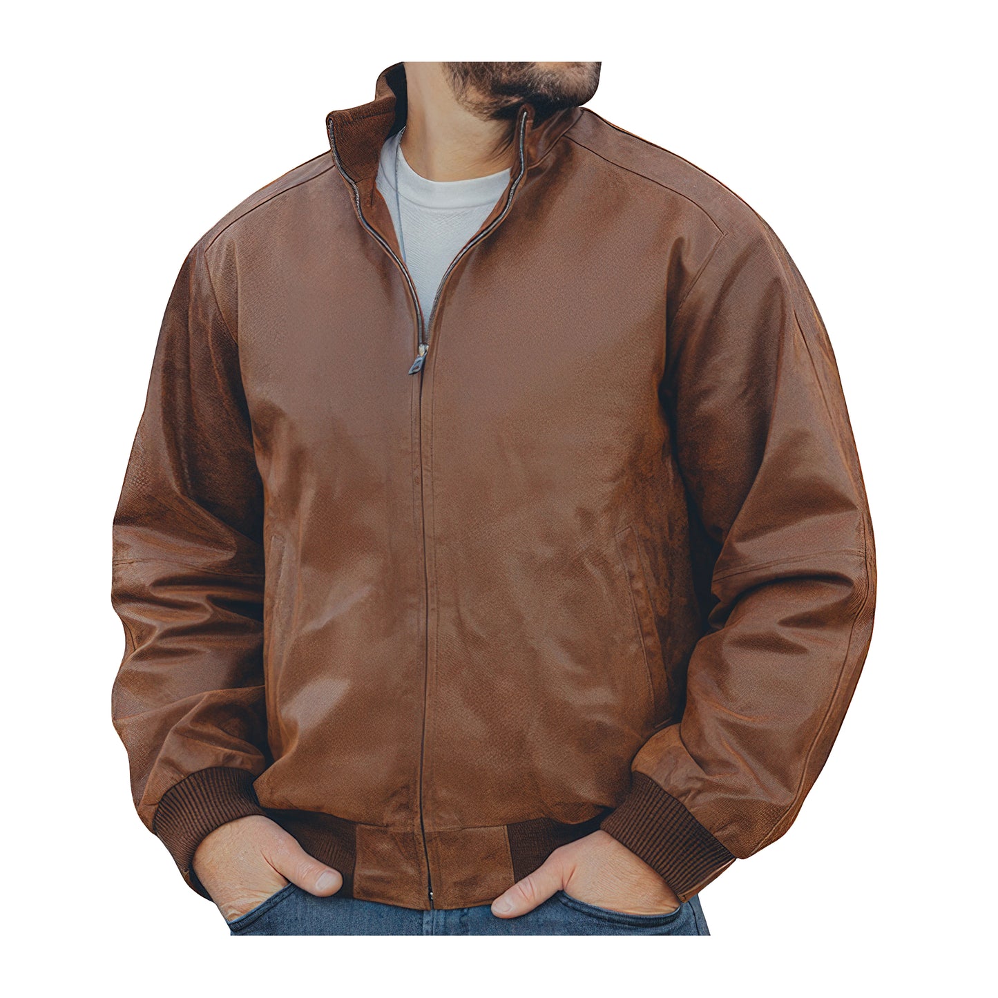 Bombers cuir hommes aviateur