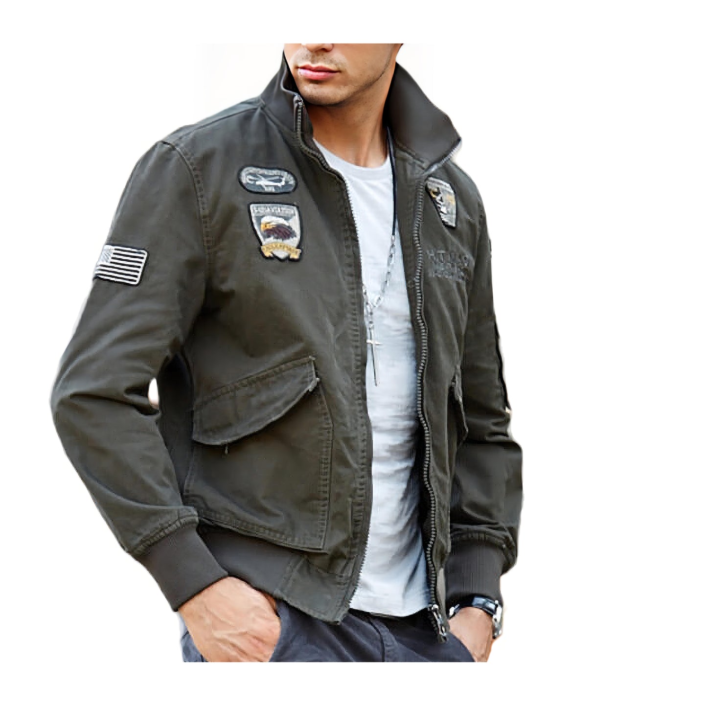 Flight military bomber jacket