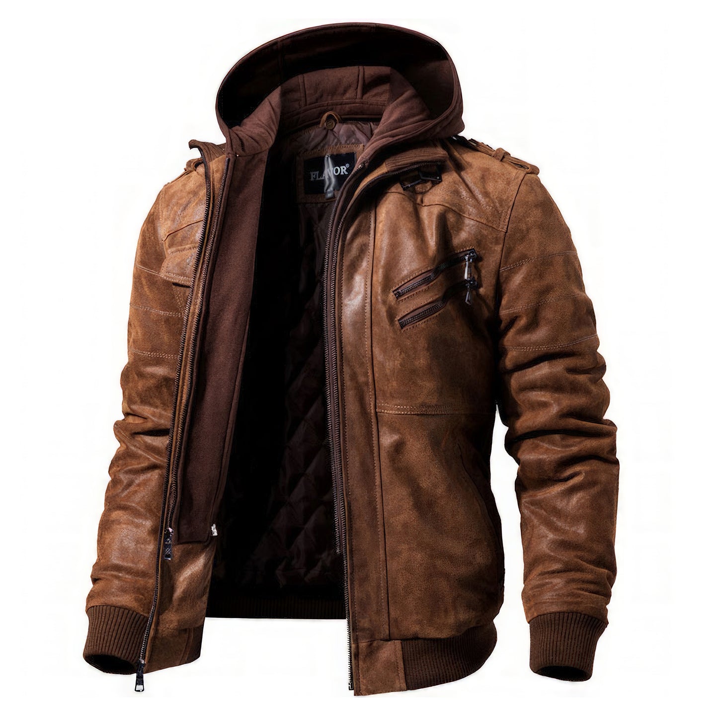 Hooded aviator jacket