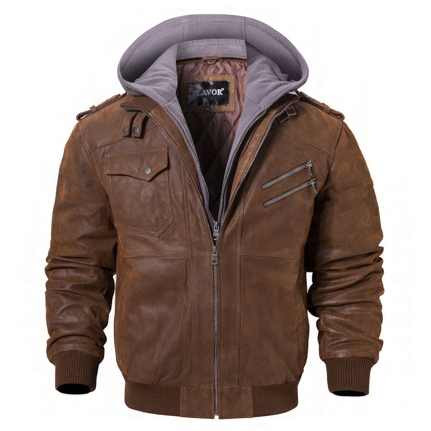 Hooded aviator jackets